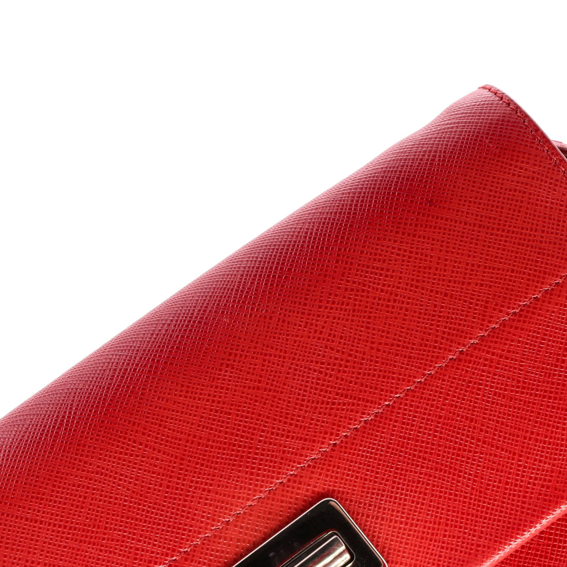 Turn Lock Wallet Crossbody Saffiano Leather Small - Image 7