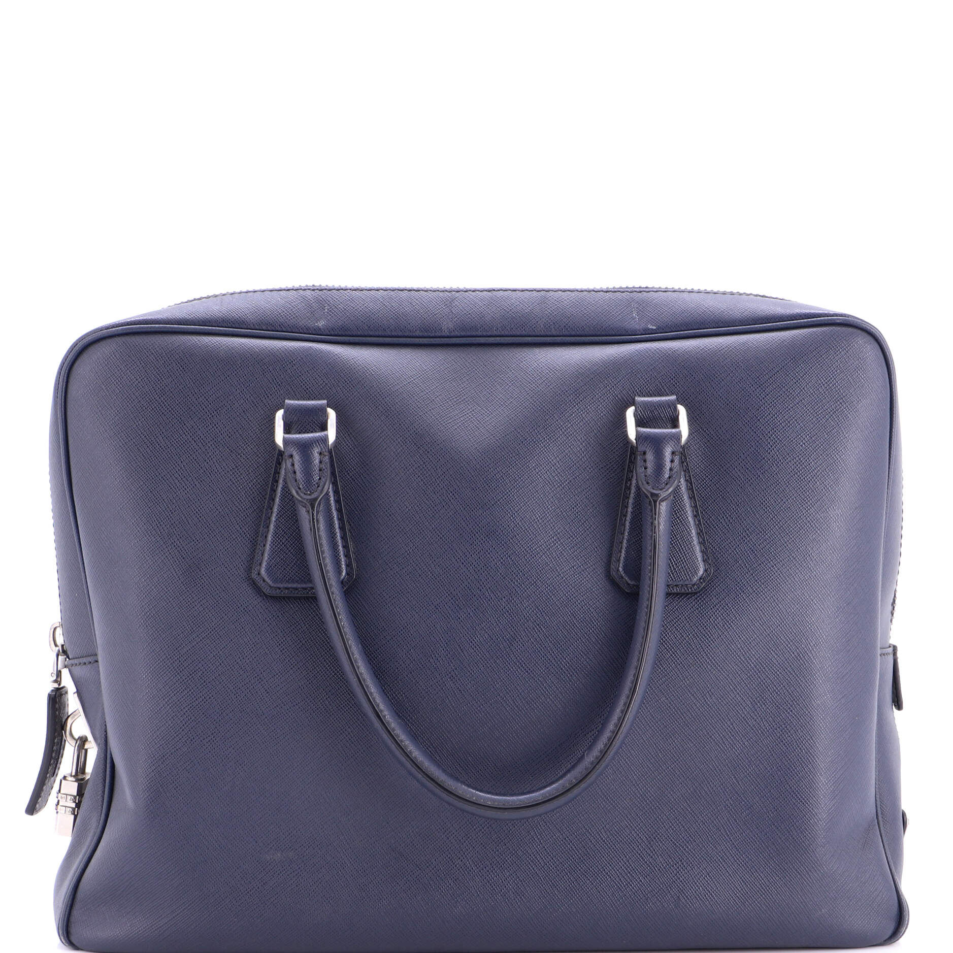 Zip Around Briefcase Saffiano Leather Large