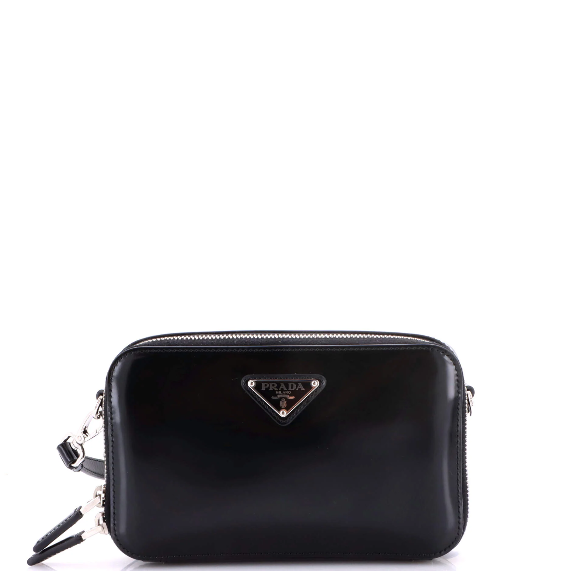 Zip Around Crossbody Bag Brushed Leather