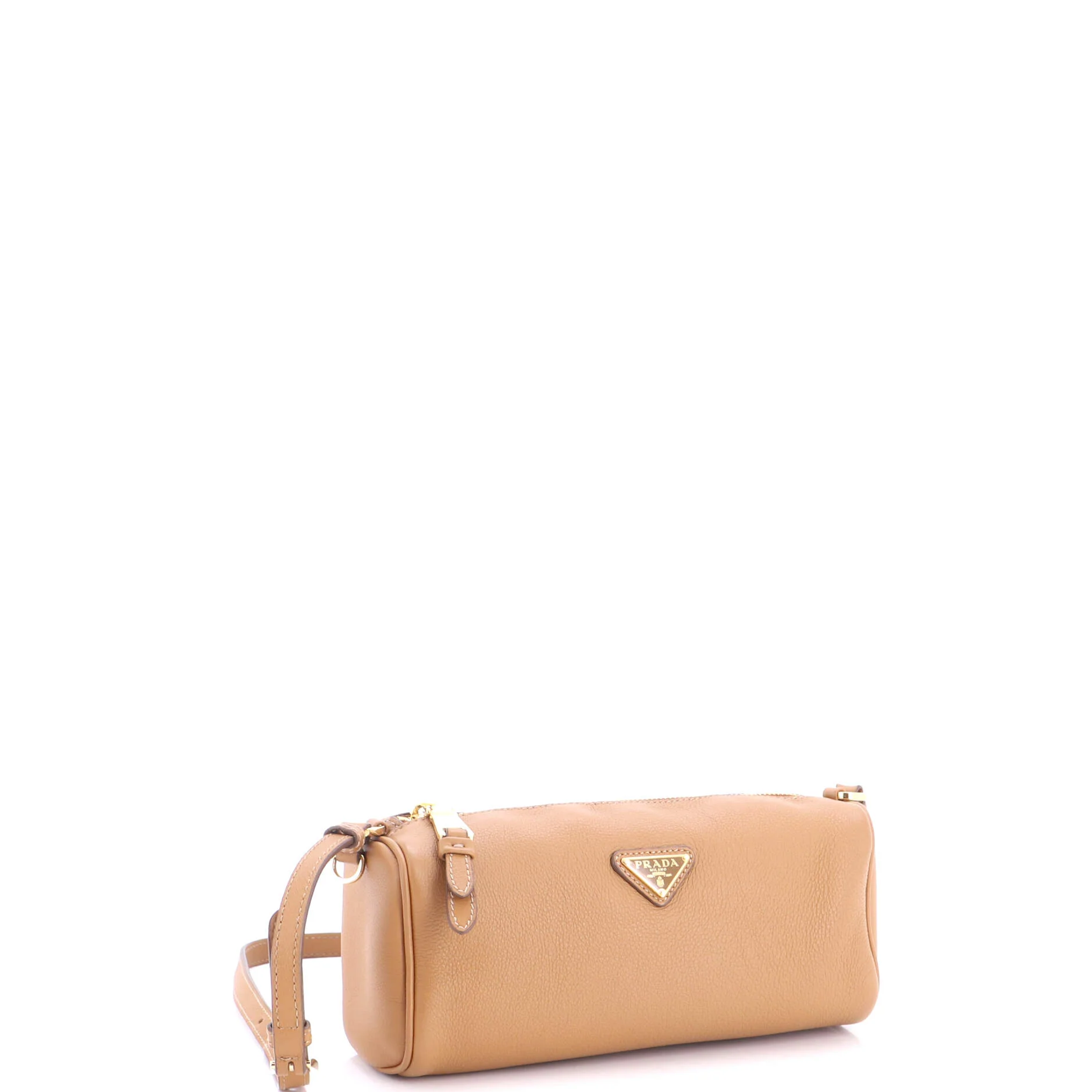 Zip Buckle Pouch Shoulder Bag Leather - Image 2