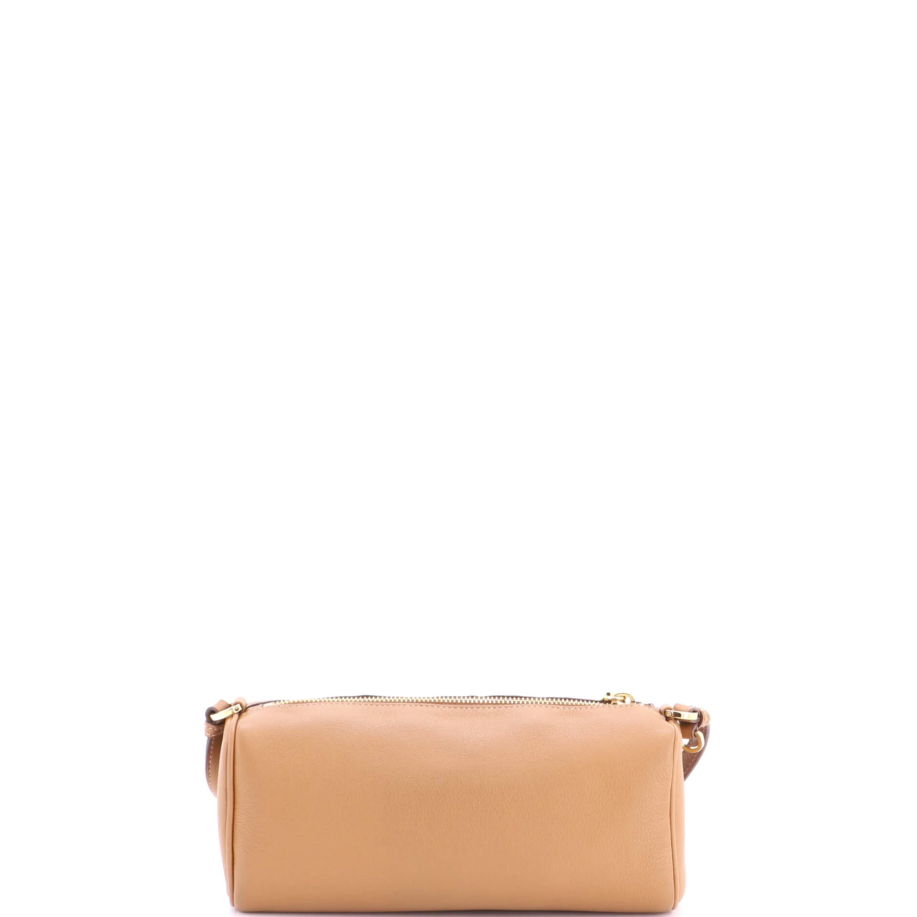 Zip Buckle Pouch Shoulder Bag Leather - Image 3