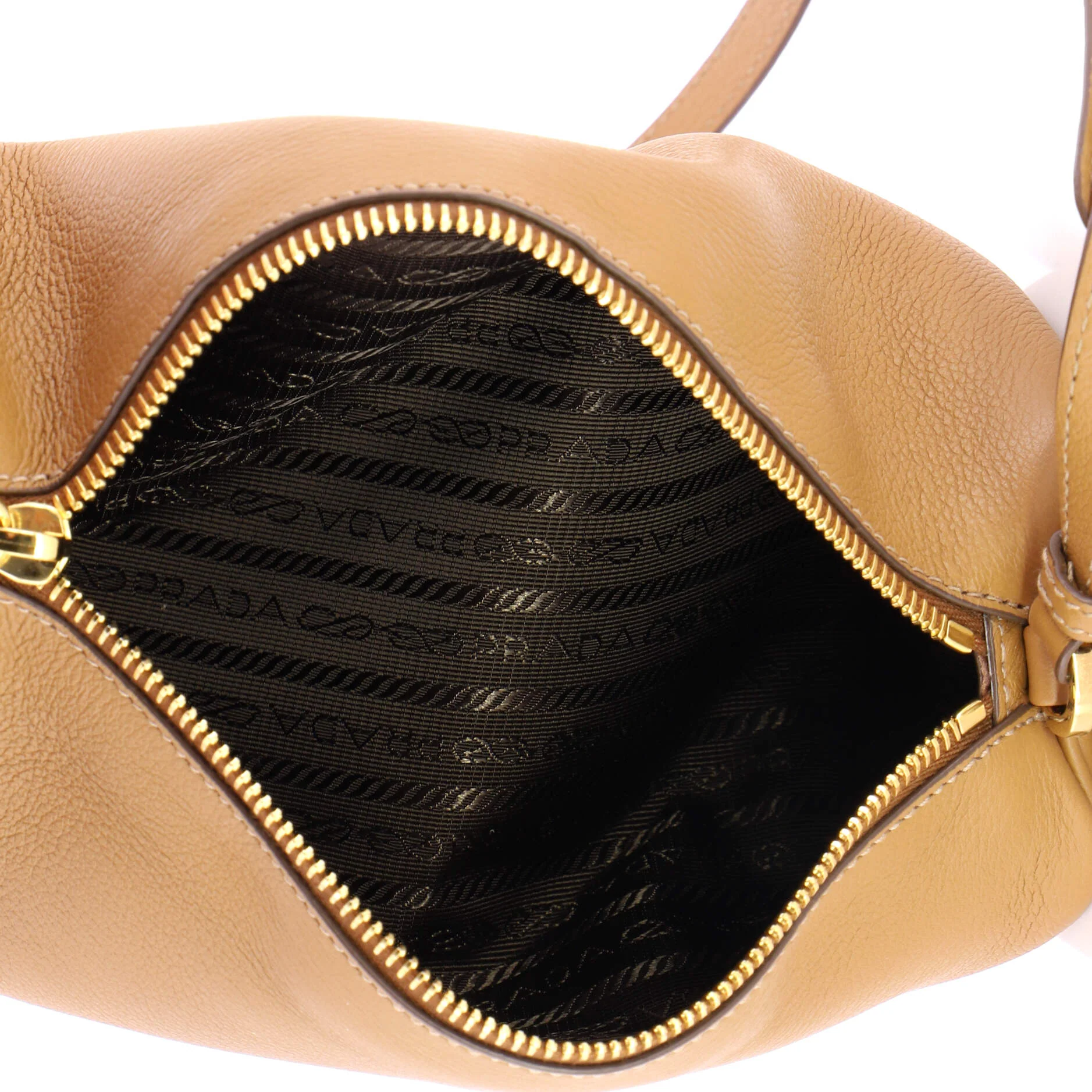 Zip Buckle Pouch Shoulder Bag Leather - Image 5