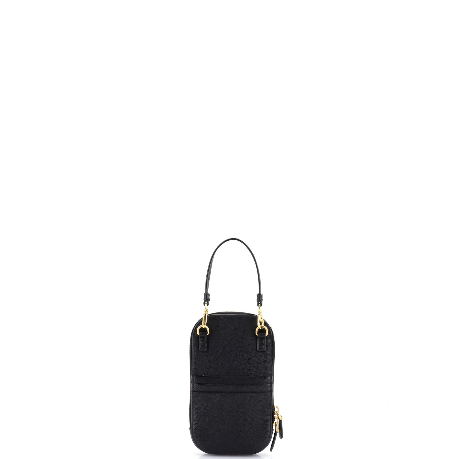 Zip Phone Holder Crossbody Bag Saffiano Leather - Image 3