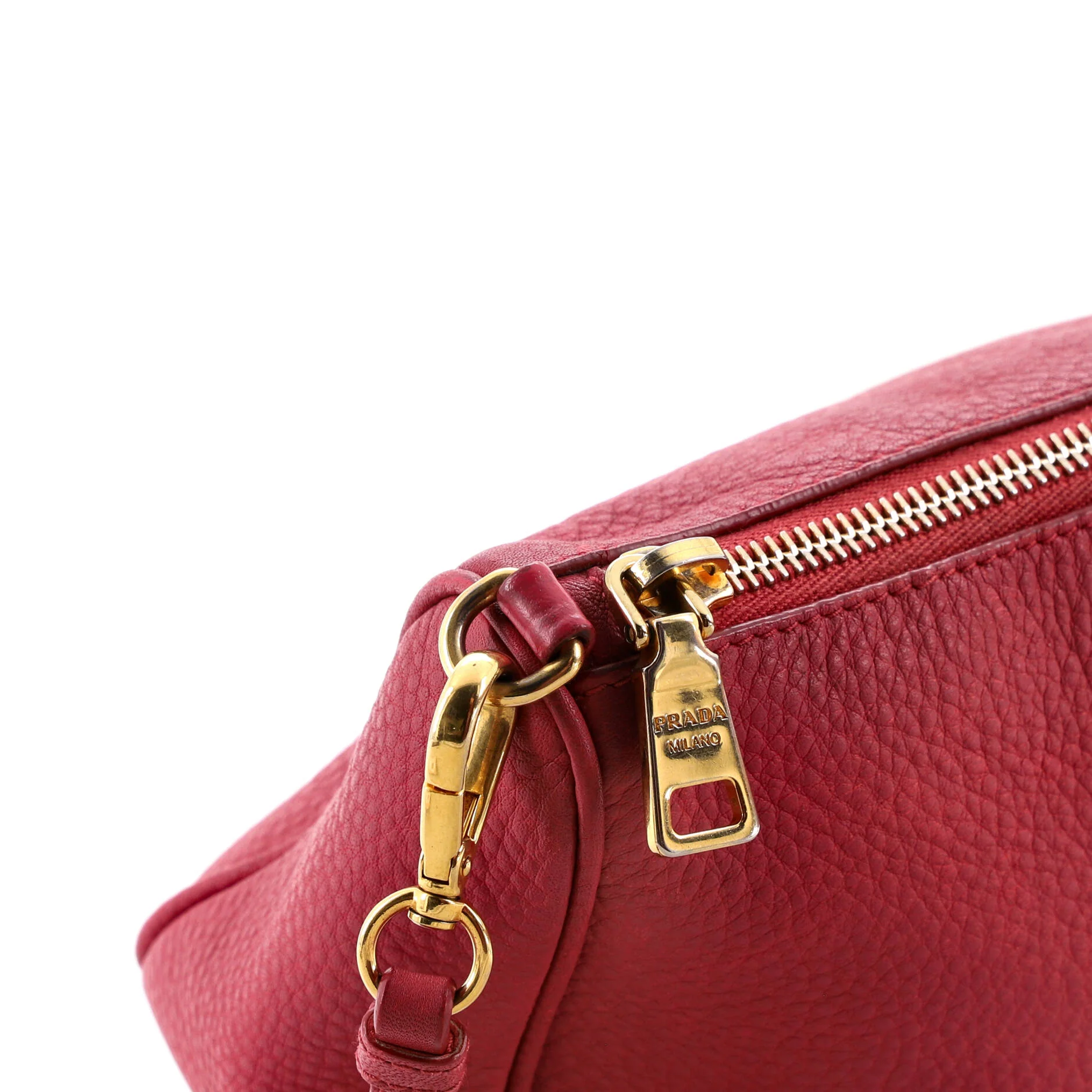 Zip Shoulder Bag Vitello Daino Small - Image 6