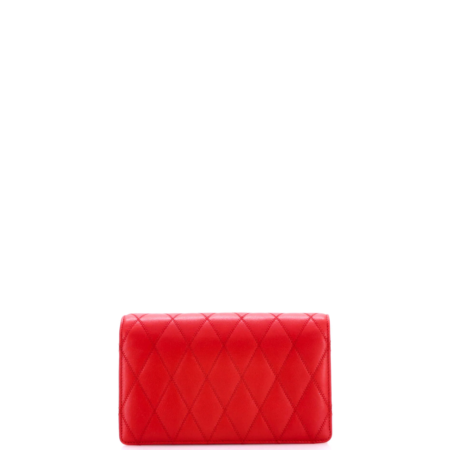 Angie Chain Shoulder Bag Quilted Leather Small - Image 3