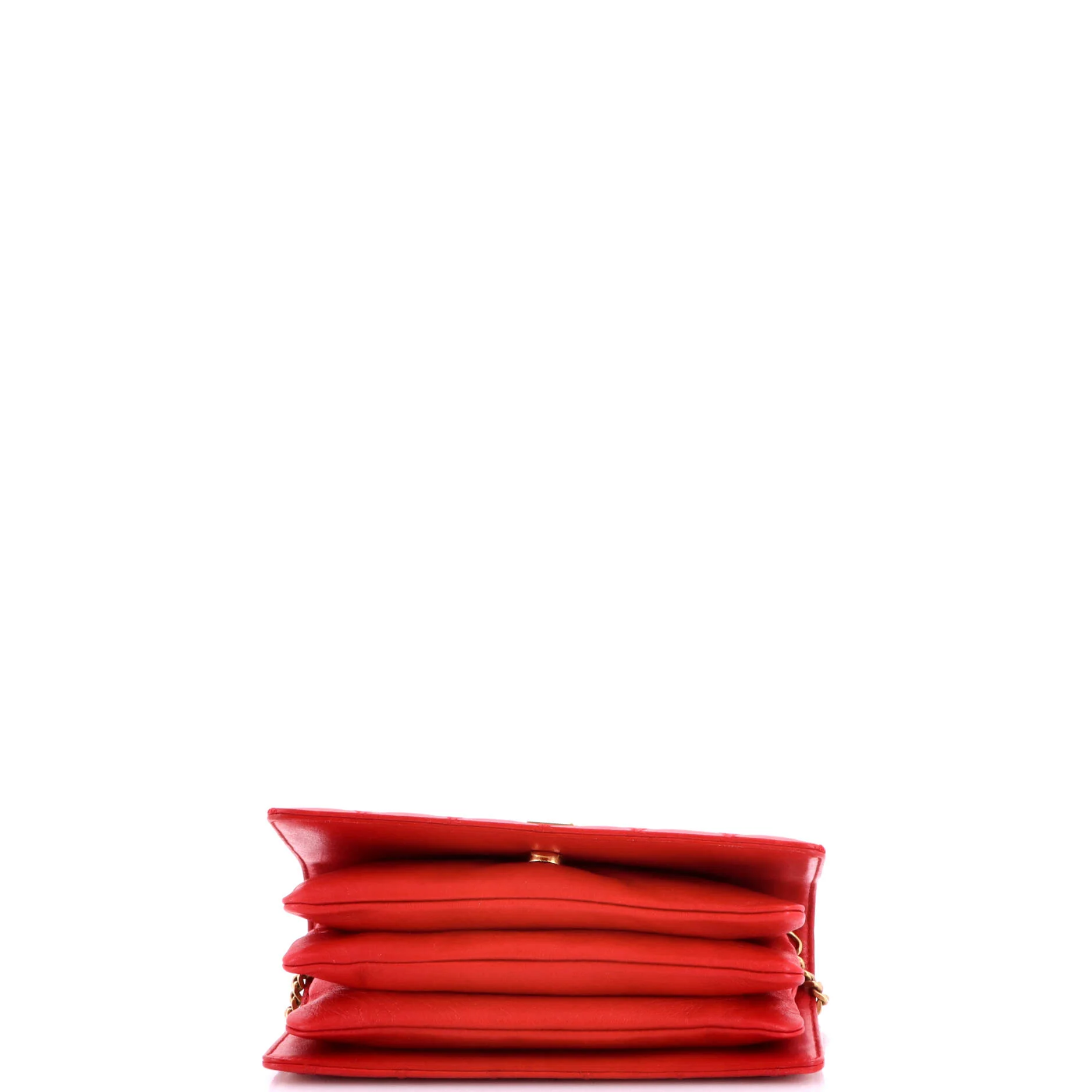 Angie Chain Shoulder Bag Quilted Leather Small - Image 4