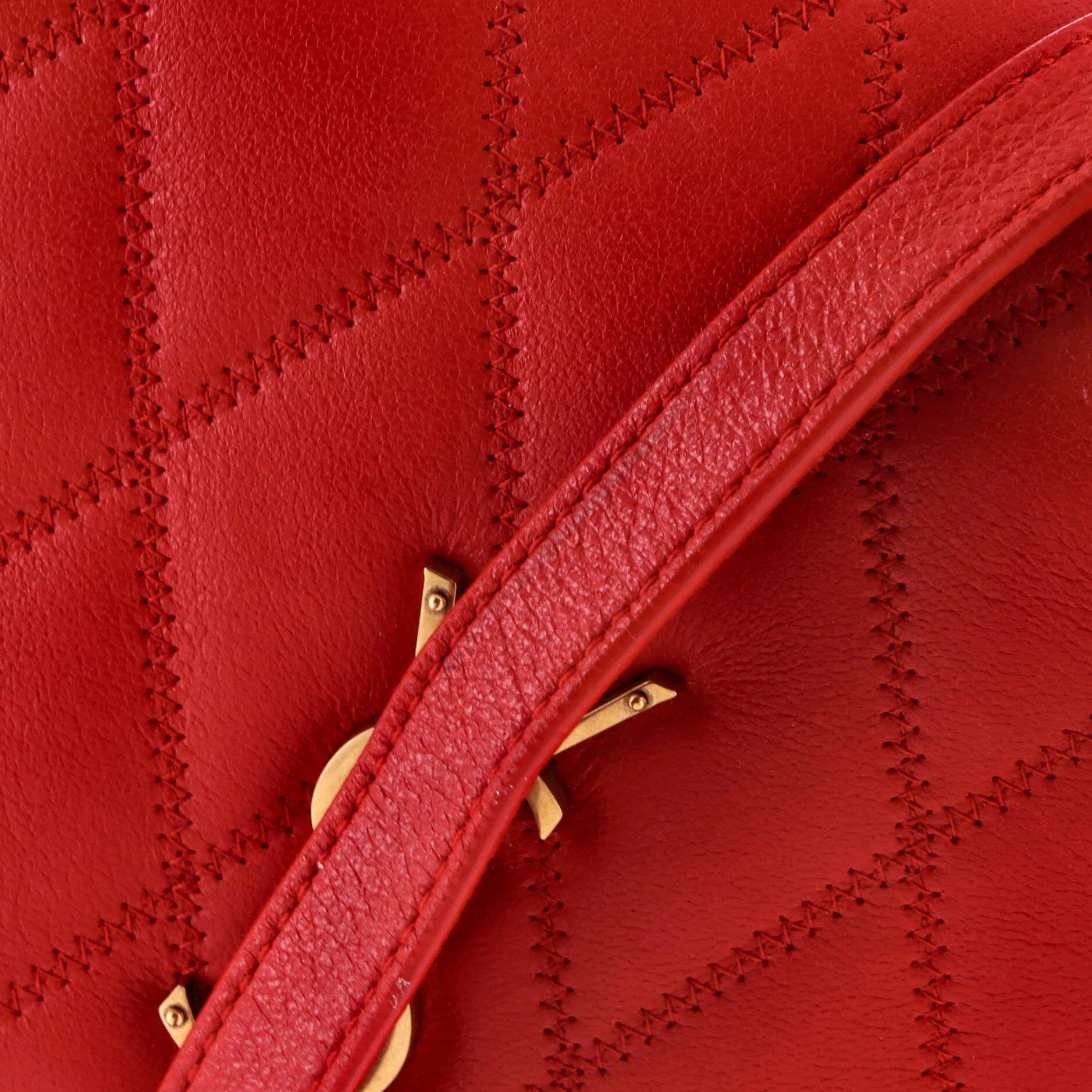 Angie Chain Shoulder Bag Quilted Leather Small - Image 6