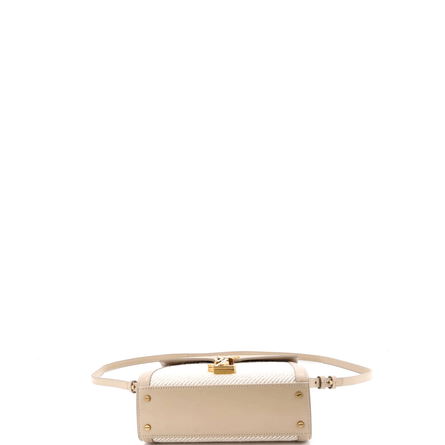 Cassandra Top Handle Bag Canvas with Leather Mini - Image 4