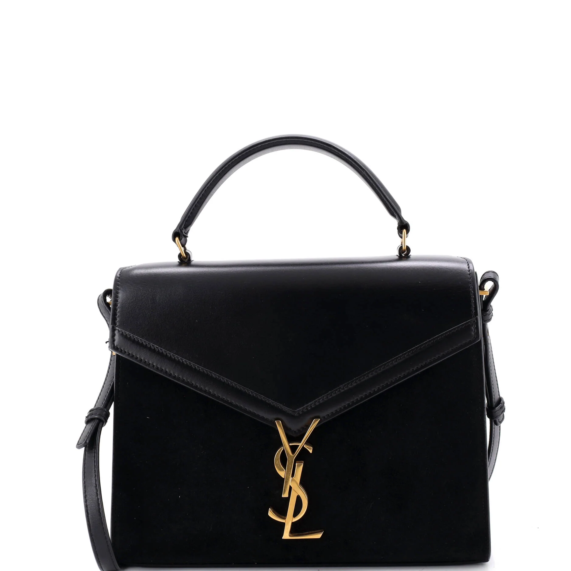 Cassandra Top Handle Bag Leather and Suede Medium