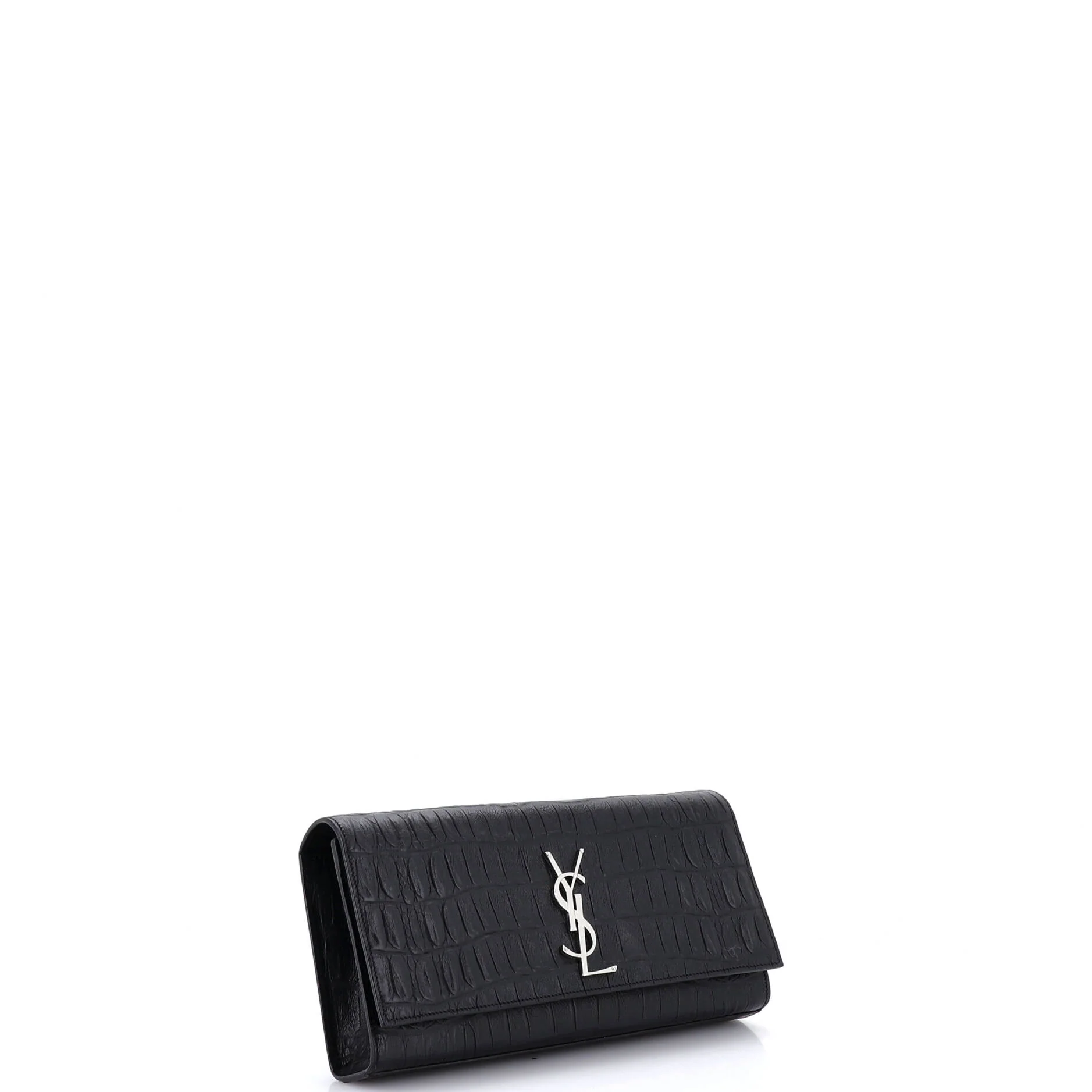 Classic Monogram Clutch Crocodile Embossed Leather Long - Image 2