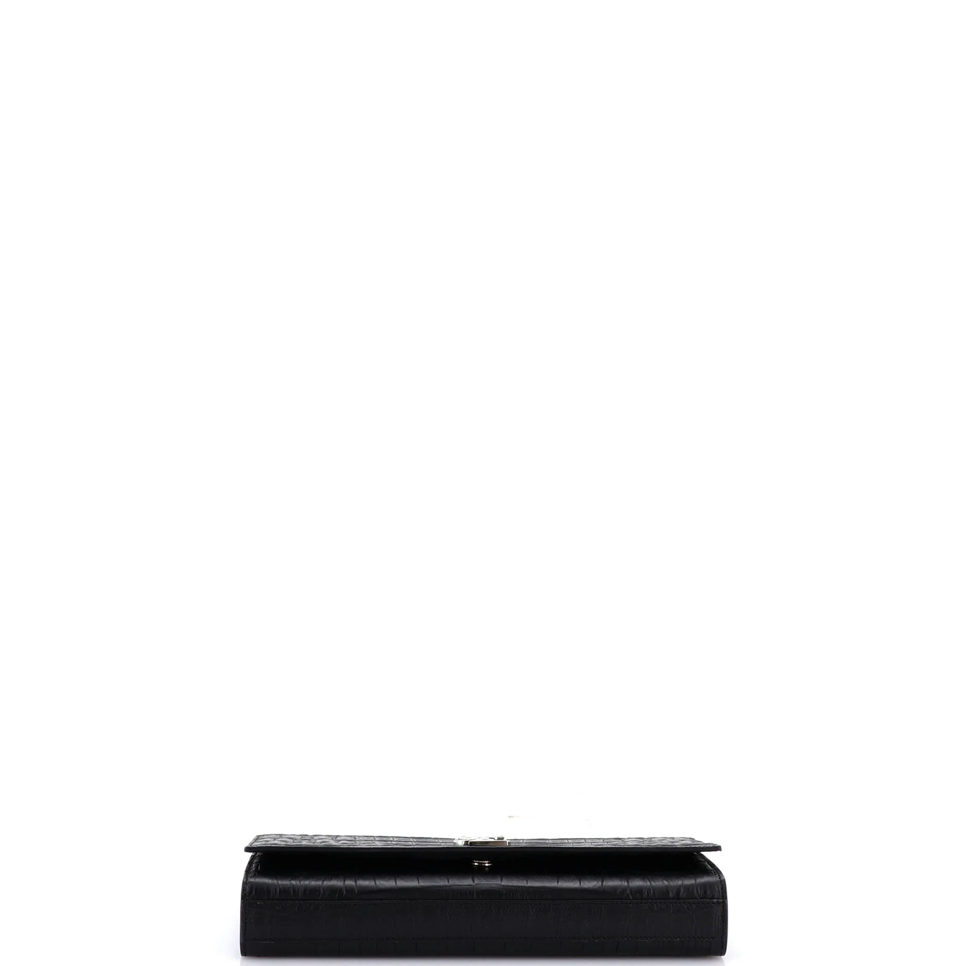 Classic Monogram Clutch Crocodile Embossed Leather Long - Image 4
