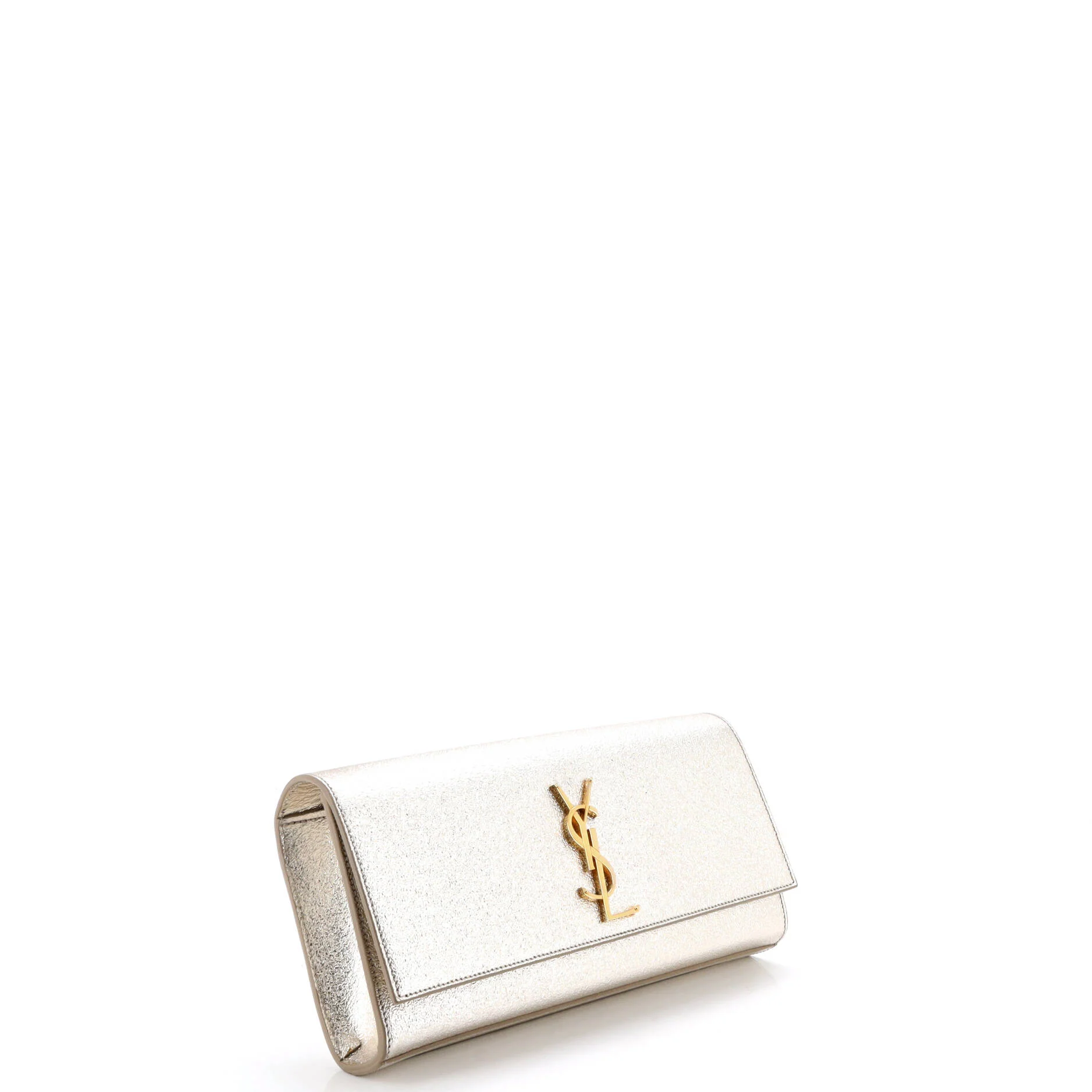Classic Monogram Clutch Metallic Calfskin Long - Image 2