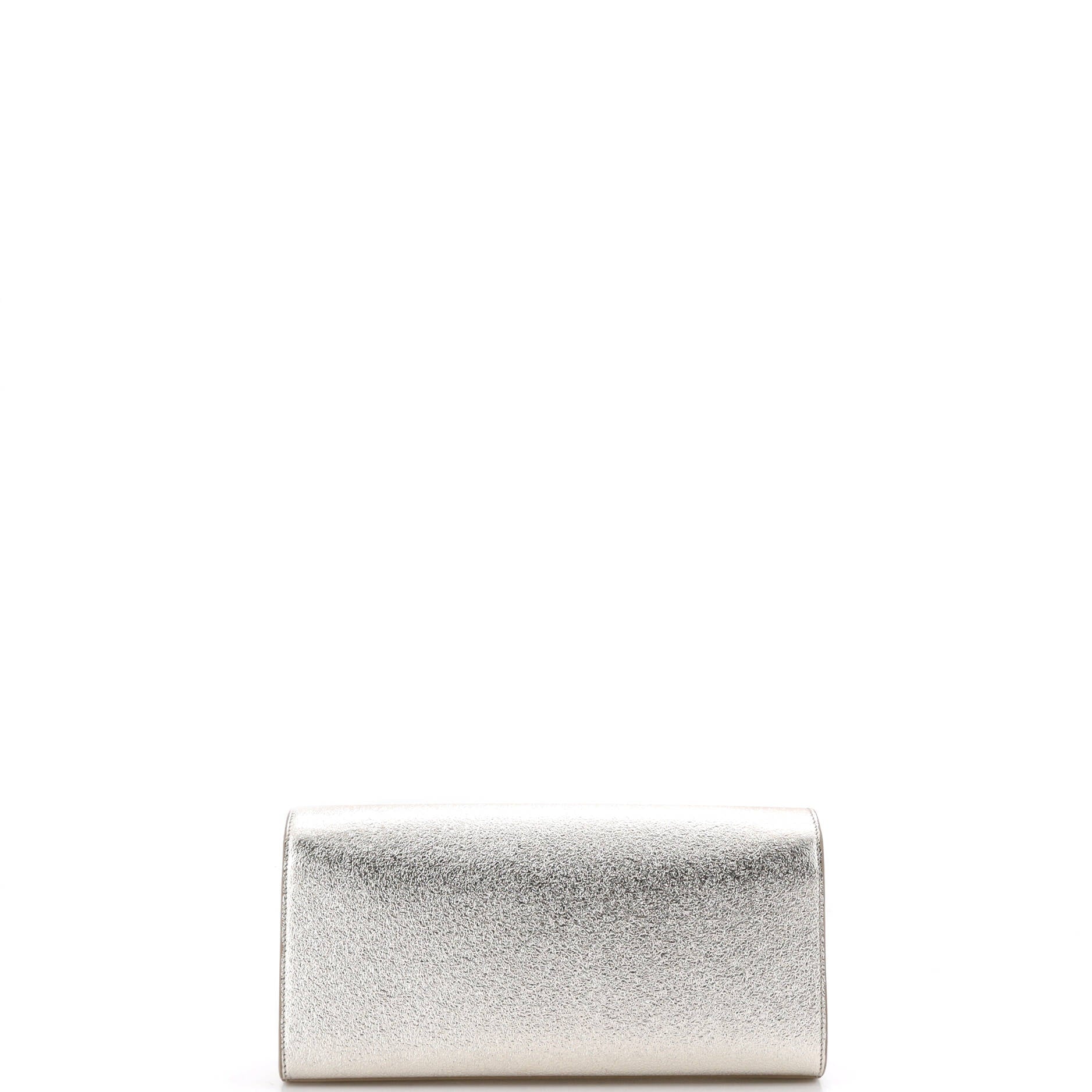 Classic Monogram Clutch Metallic Calfskin Long - Image 3
