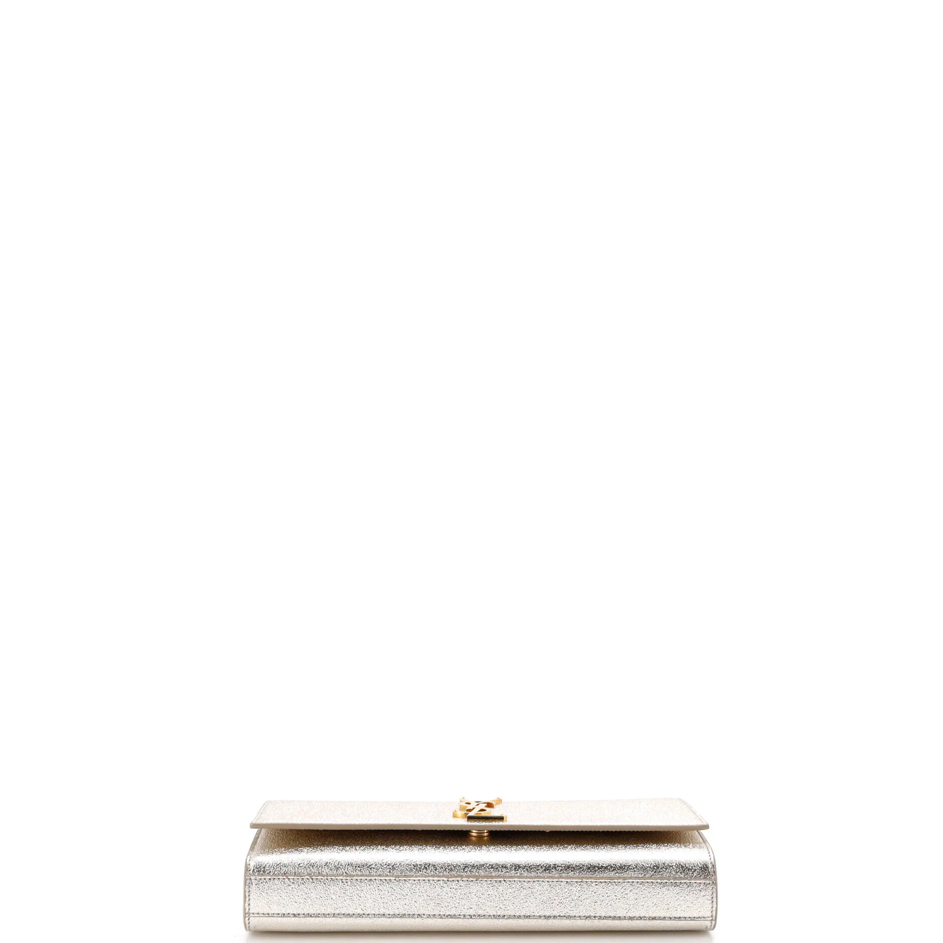 Classic Monogram Clutch Metallic Calfskin Long - Image 4