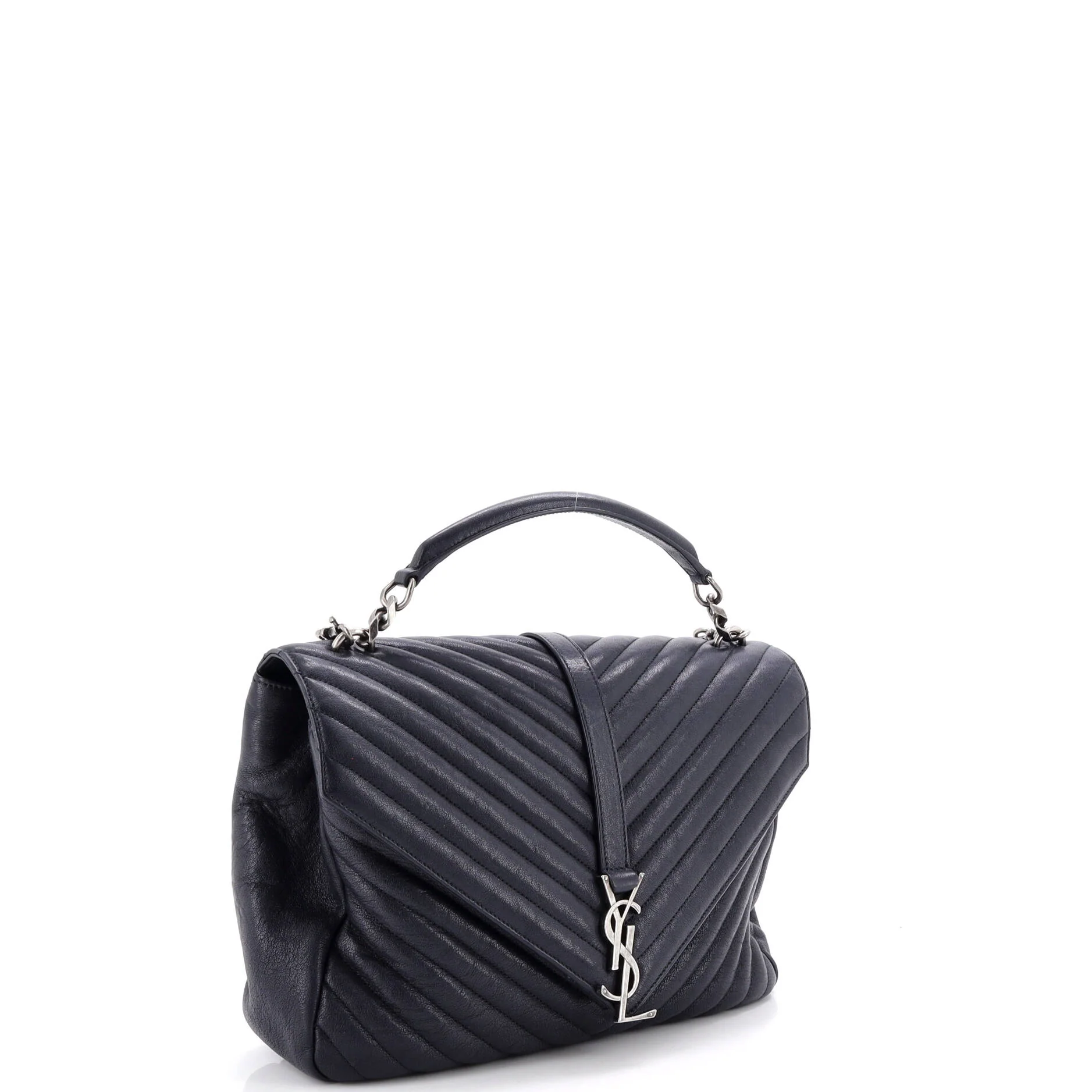 Classic Monogram College Bag Matelasse Chevron Leather Large - Image 2