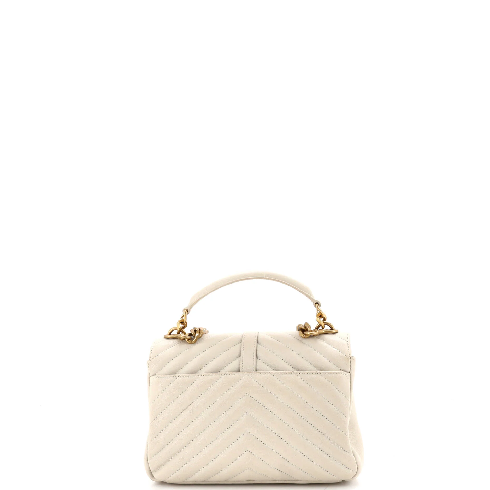 Classic Monogram College Bag Matelasse Chevron Leather Medium - Image 3