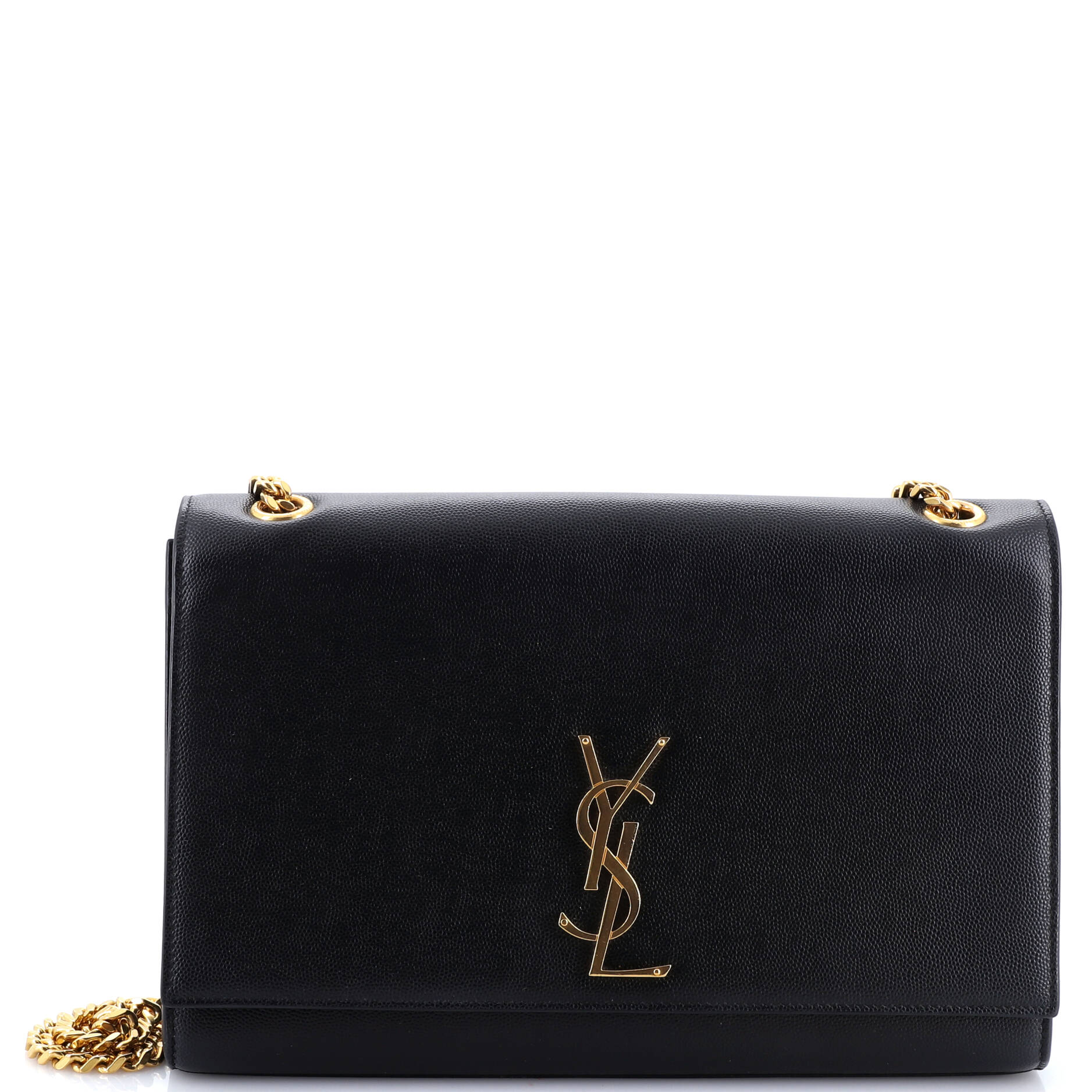 Classic Monogram Crossbody Bag Grainy Leather Large