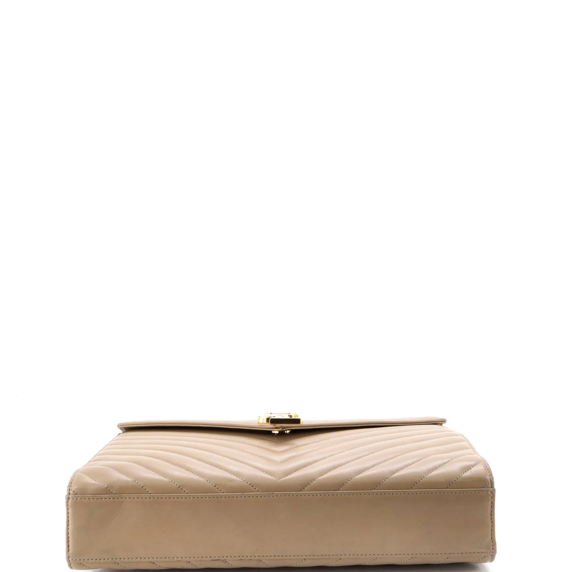 Classic Monogram Envelope Satchel Matelasse Chevron Leather Large - Image 4