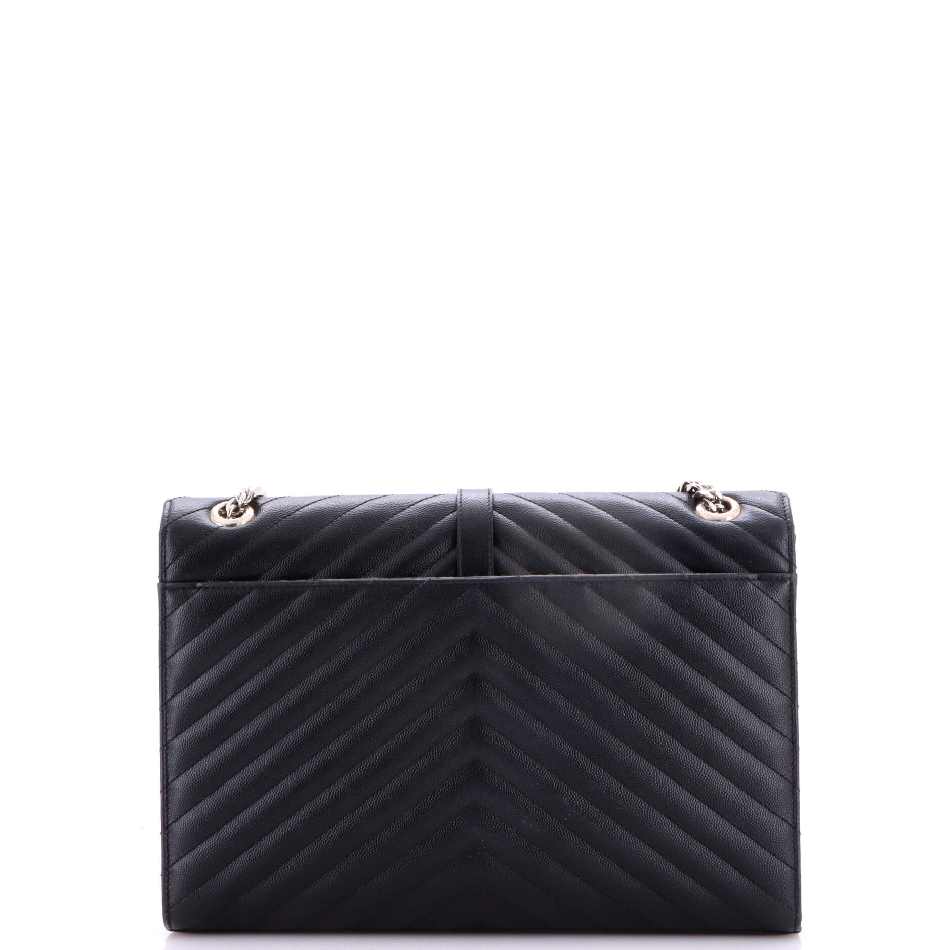 Classic Monogram Envelope Satchel Matelasse Chevron Leather Large - Image 3