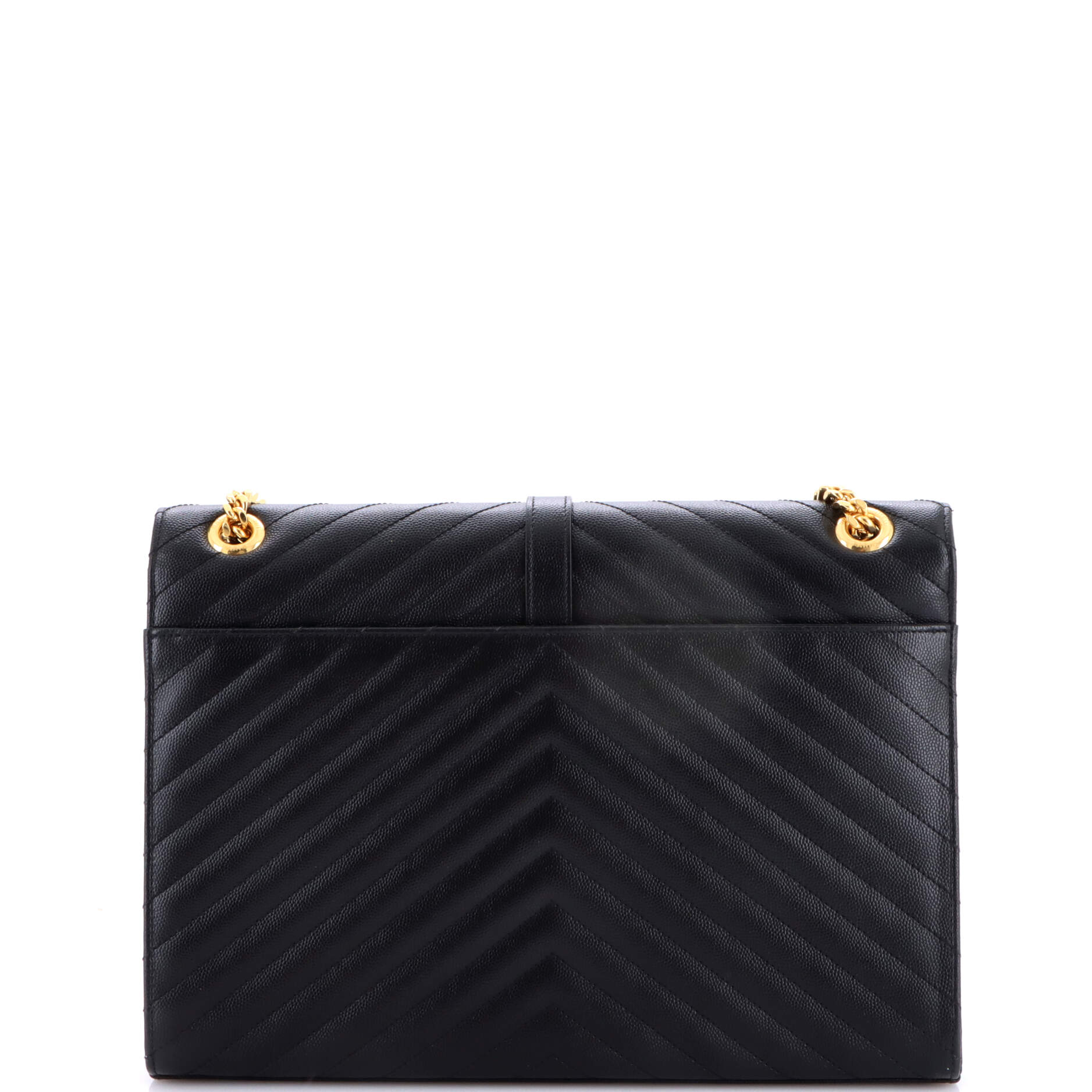 Classic Monogram Envelope Satchel Matelasse Chevron Leather Large - Image 3