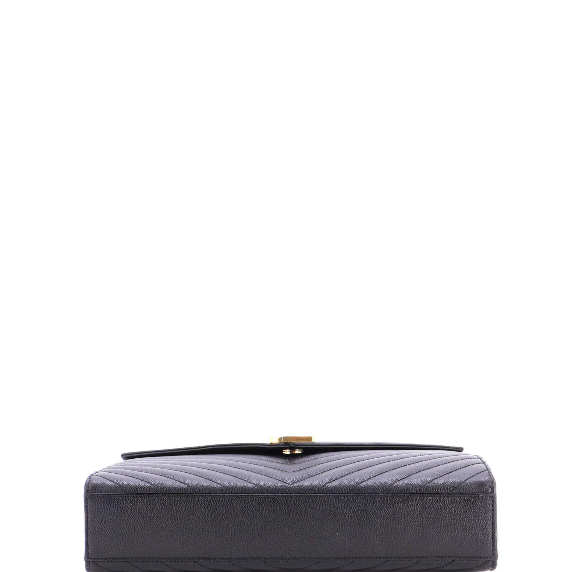 Classic Monogram Envelope Satchel Matelasse Chevron Leather Large - Image 4