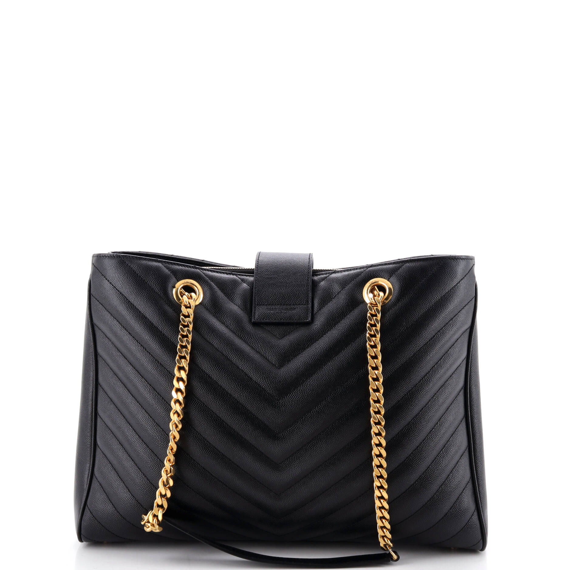 Classic Monogram Shopper Matelasse Chevron Leather Large - Image 3