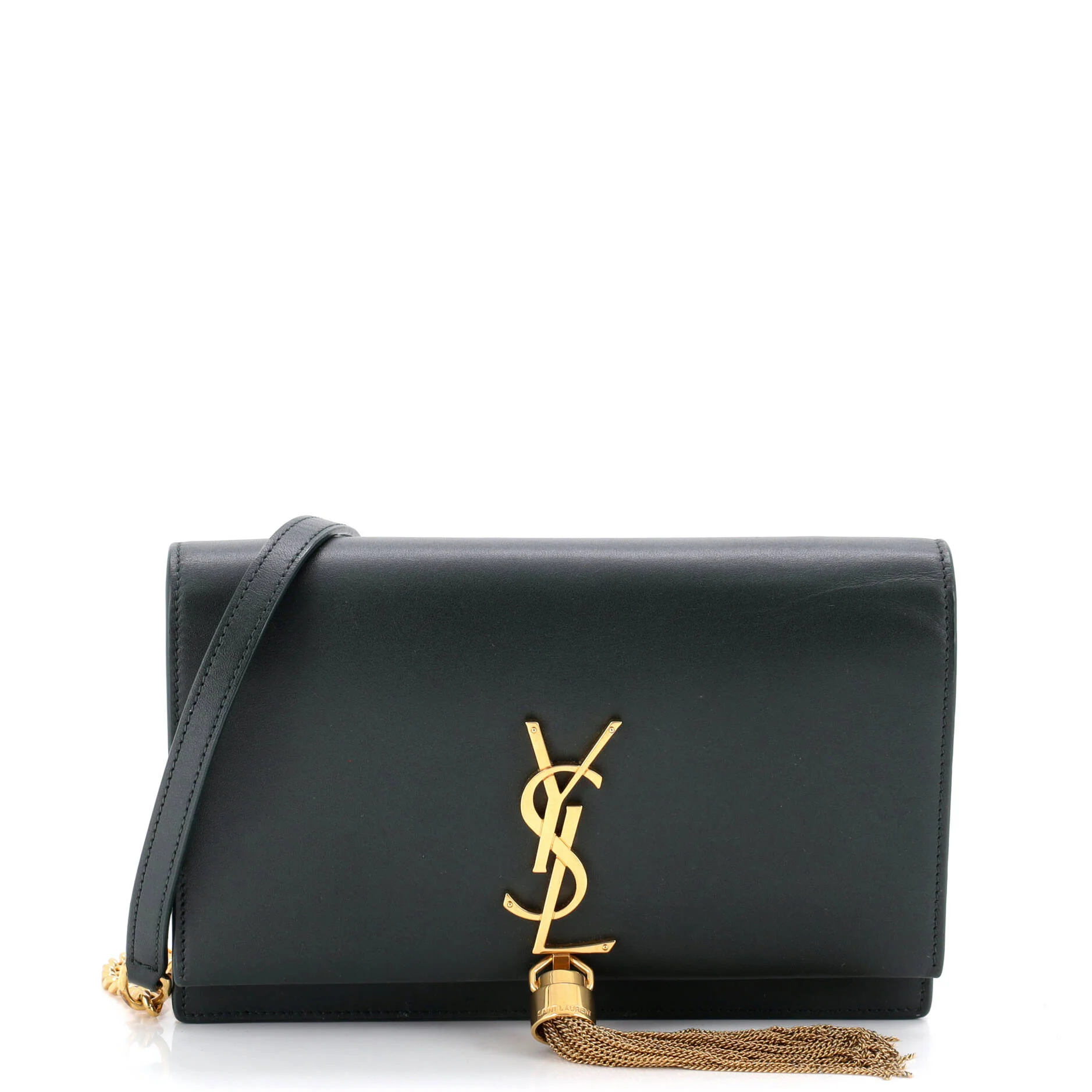 Classic Monogram Tassel Chain Wallet Leather