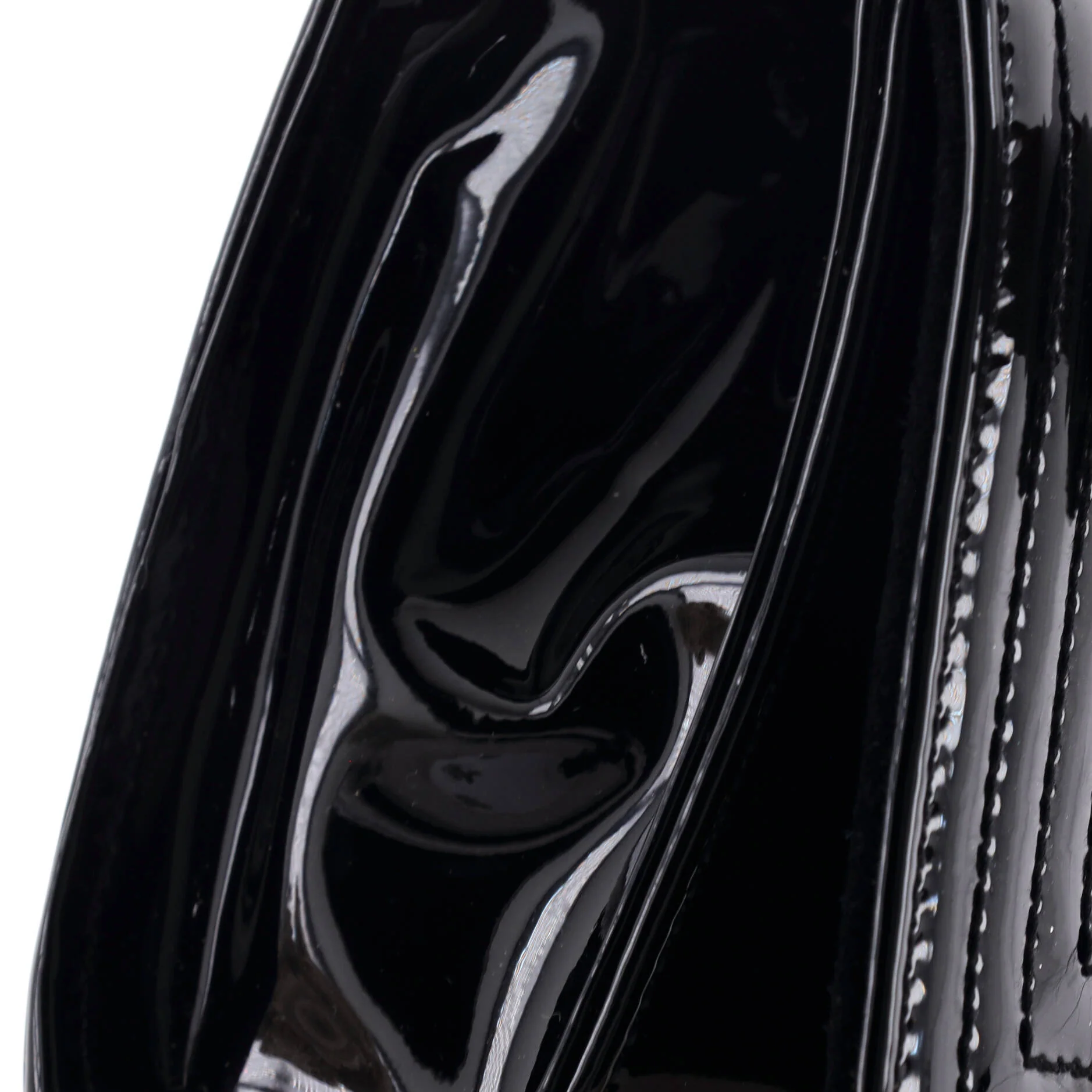 Classic Monogram Tassel Crossbody Bag Quilted Patent Small - Image 6