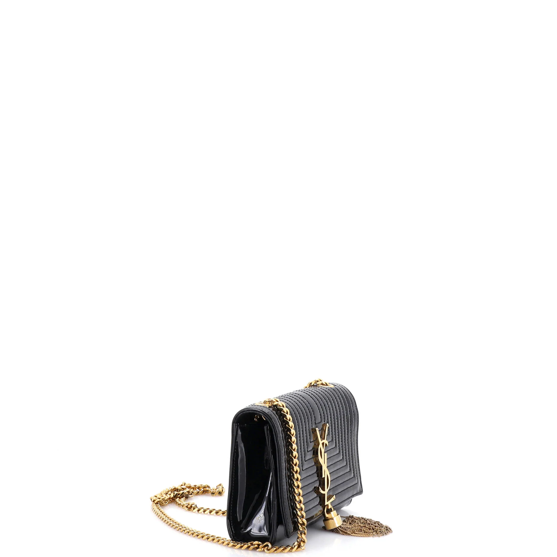 Classic Monogram Tassel Crossbody Bag Quilted Patent Small - Image 2