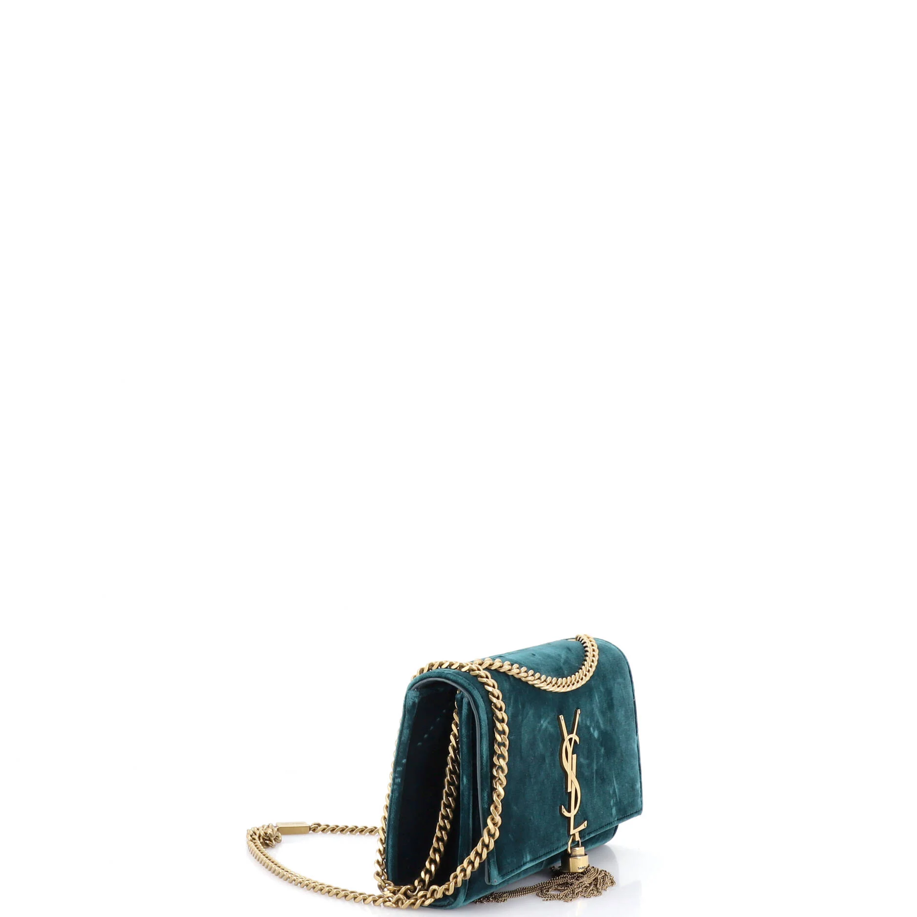 Classic Monogram Tassel Crossbody Bag Velvet Small - Image 2