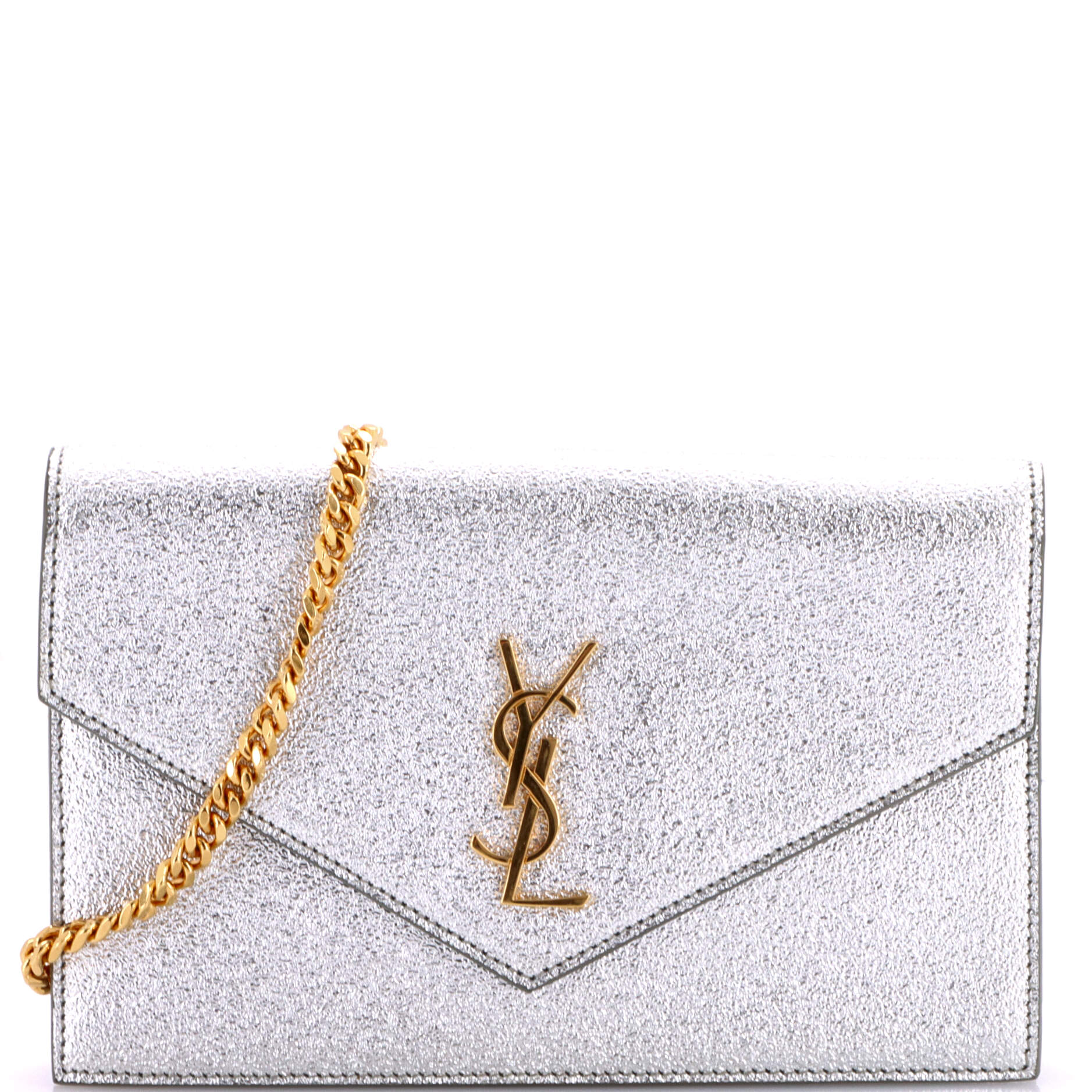 Classic Monogram Wallet on Chain Leather Small
