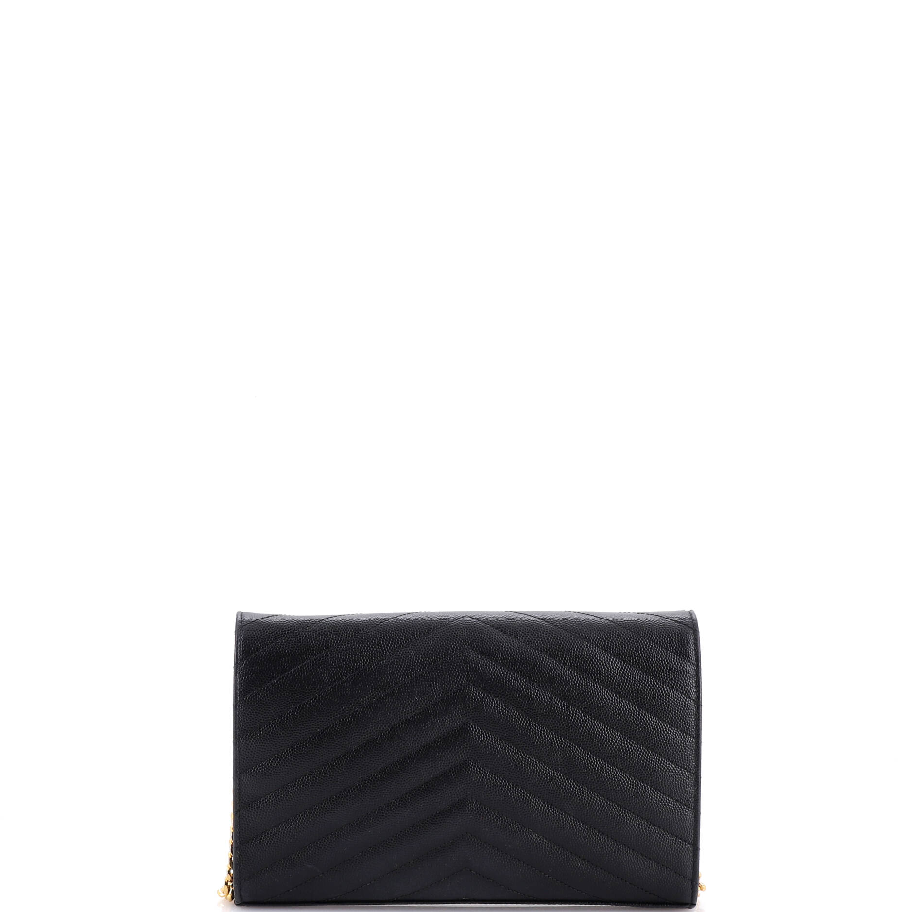 Classic Monogram Wallet on Chain Matelasse Chevron Leather Medium - Image 3
