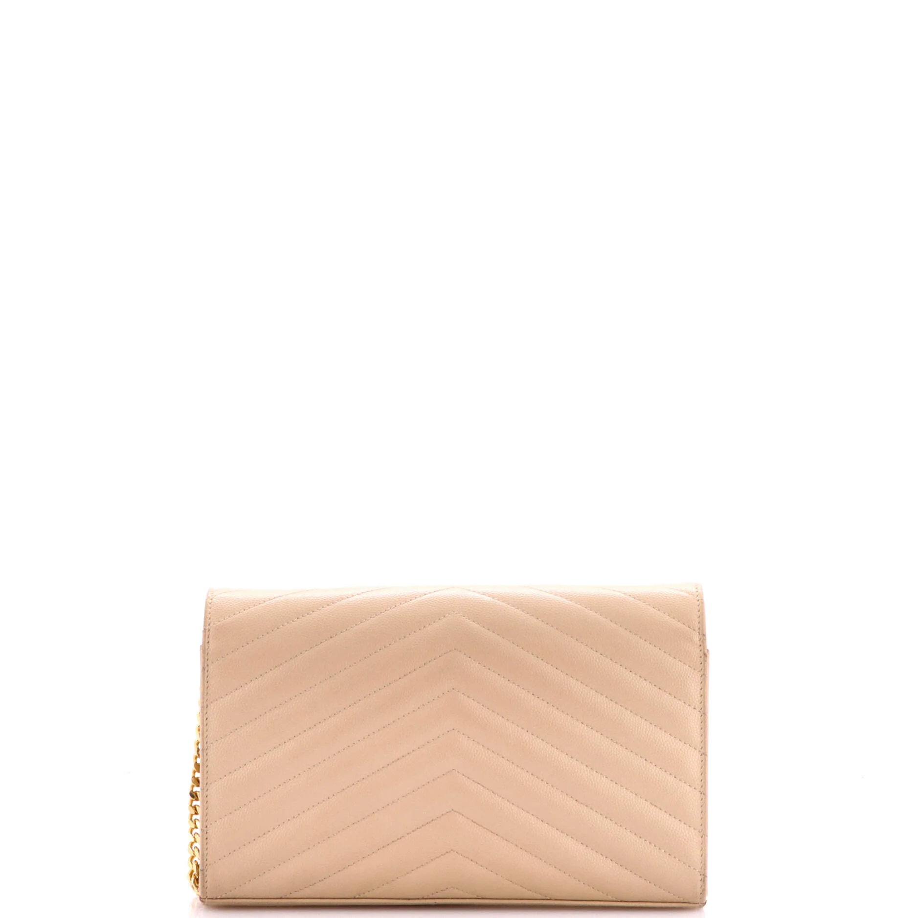 Classic Monogram Wallet on Chain Matelasse Chevron Leather Medium - Image 3