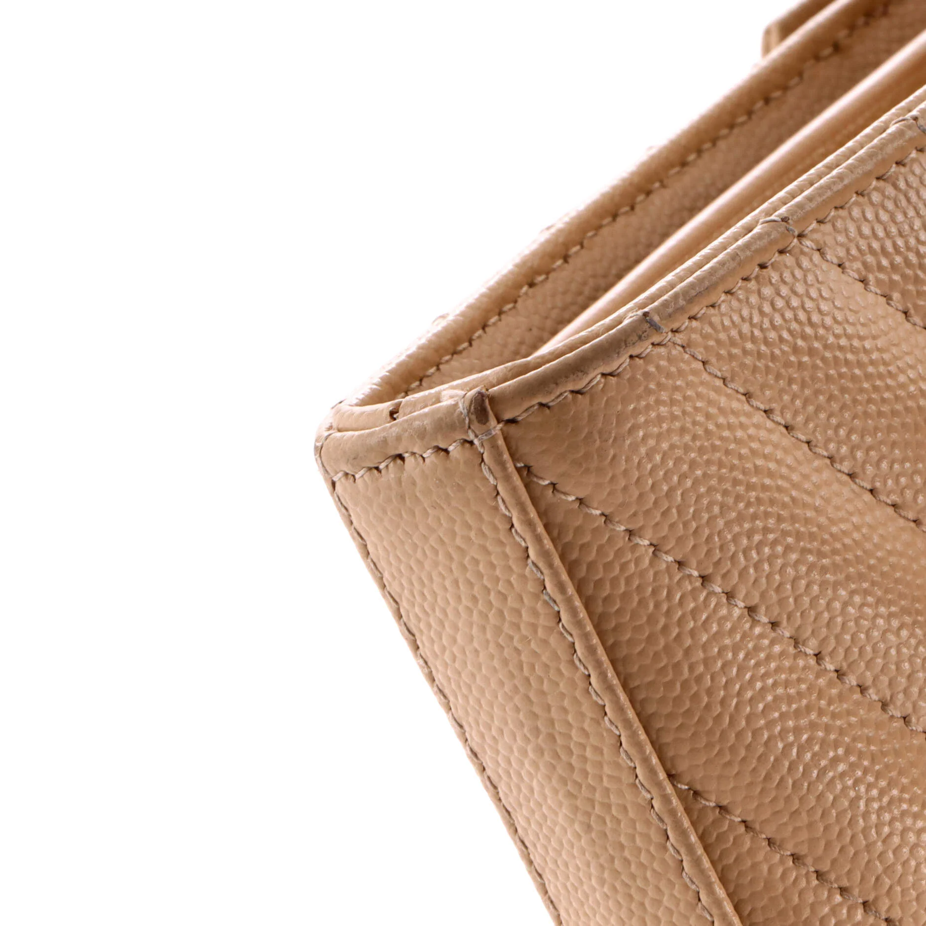Classic Monogram Wallet on Chain Matelasse Chevron Leather Medium - Image 7