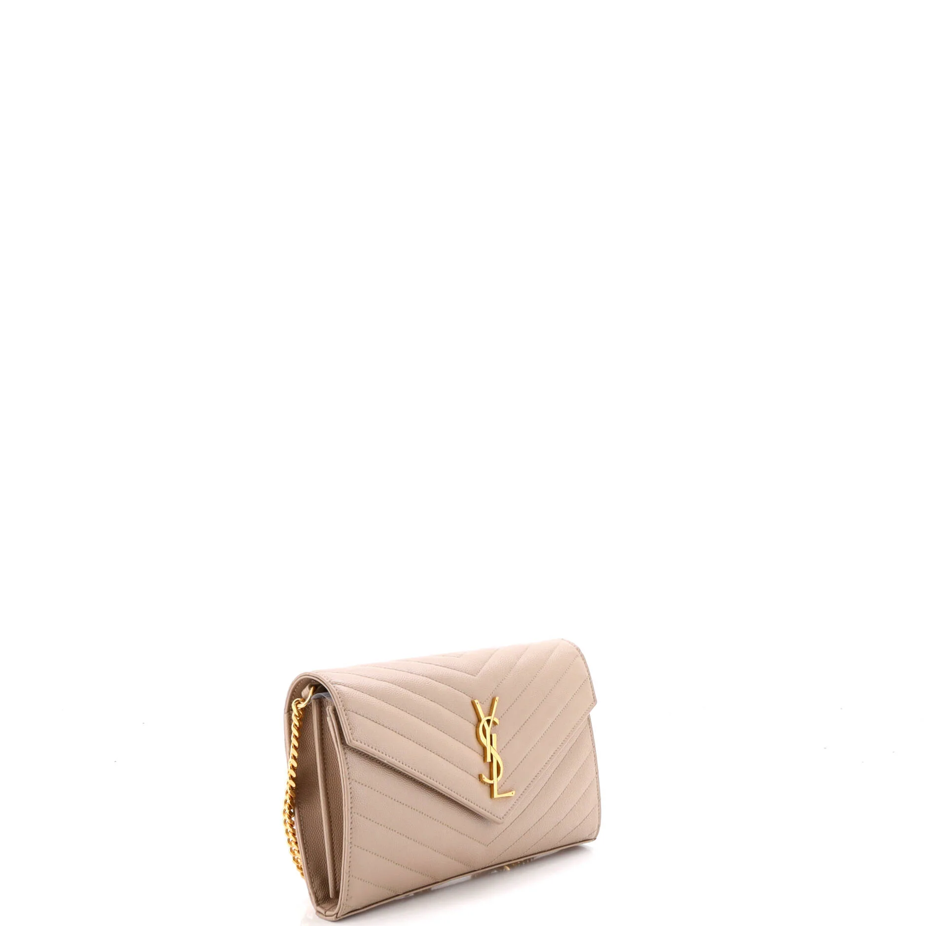 Classic Monogram Wallet on Chain Matelasse Chevron Leather Medium - Image 2