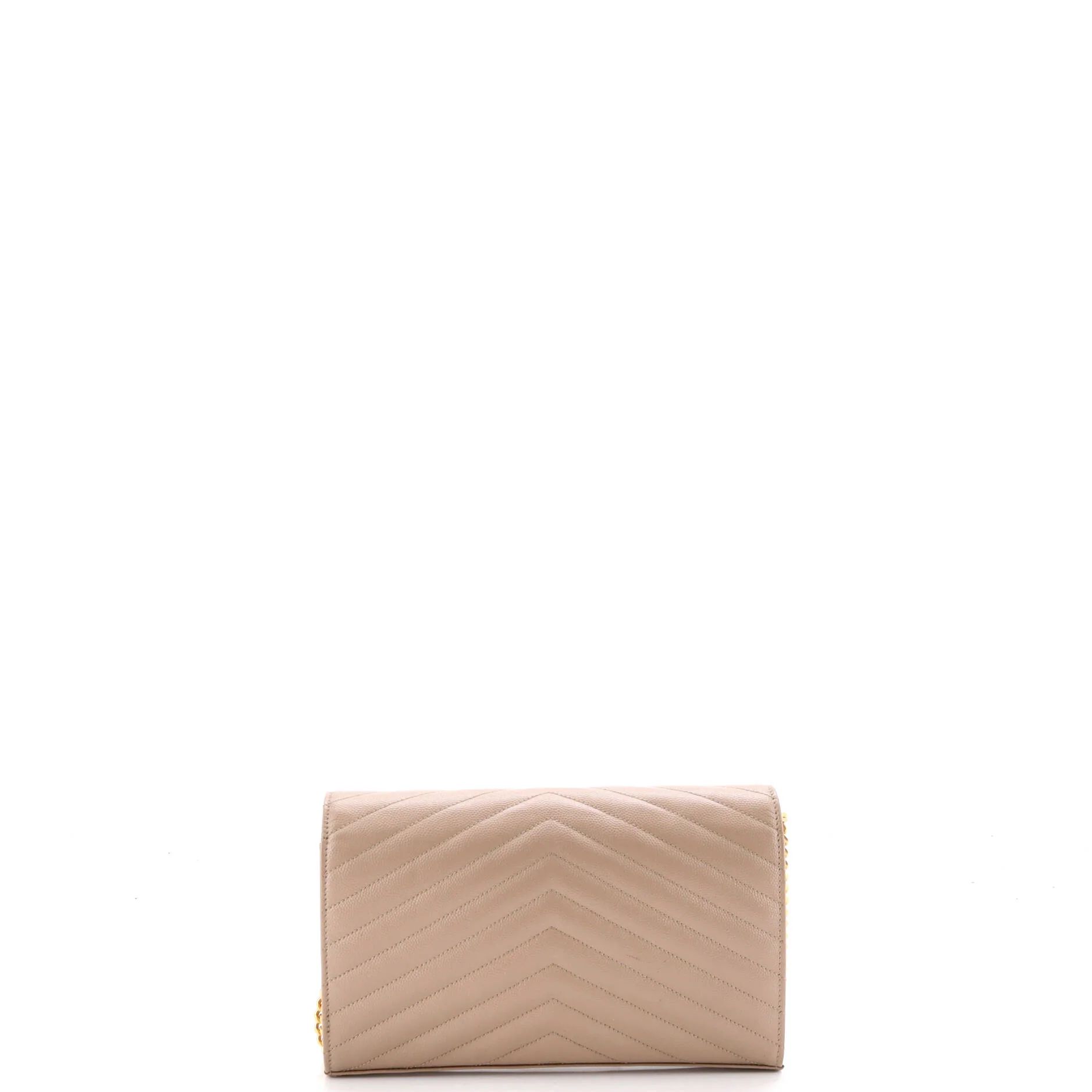 Classic Monogram Wallet on Chain Matelasse Chevron Leather Medium - Image 3