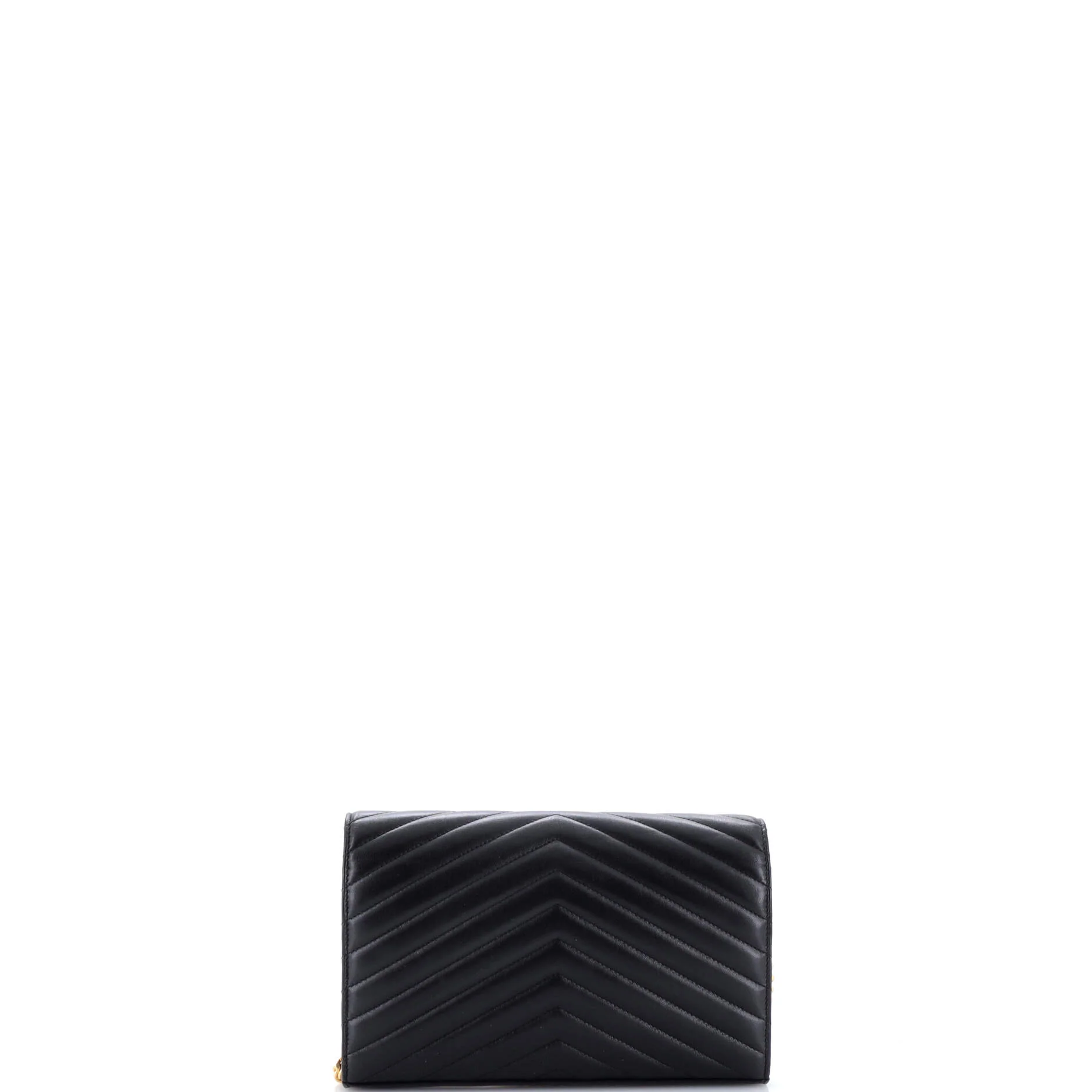 Classic Monogram Wallet on Chain Matelasse Chevron Leather Medium - Image 3