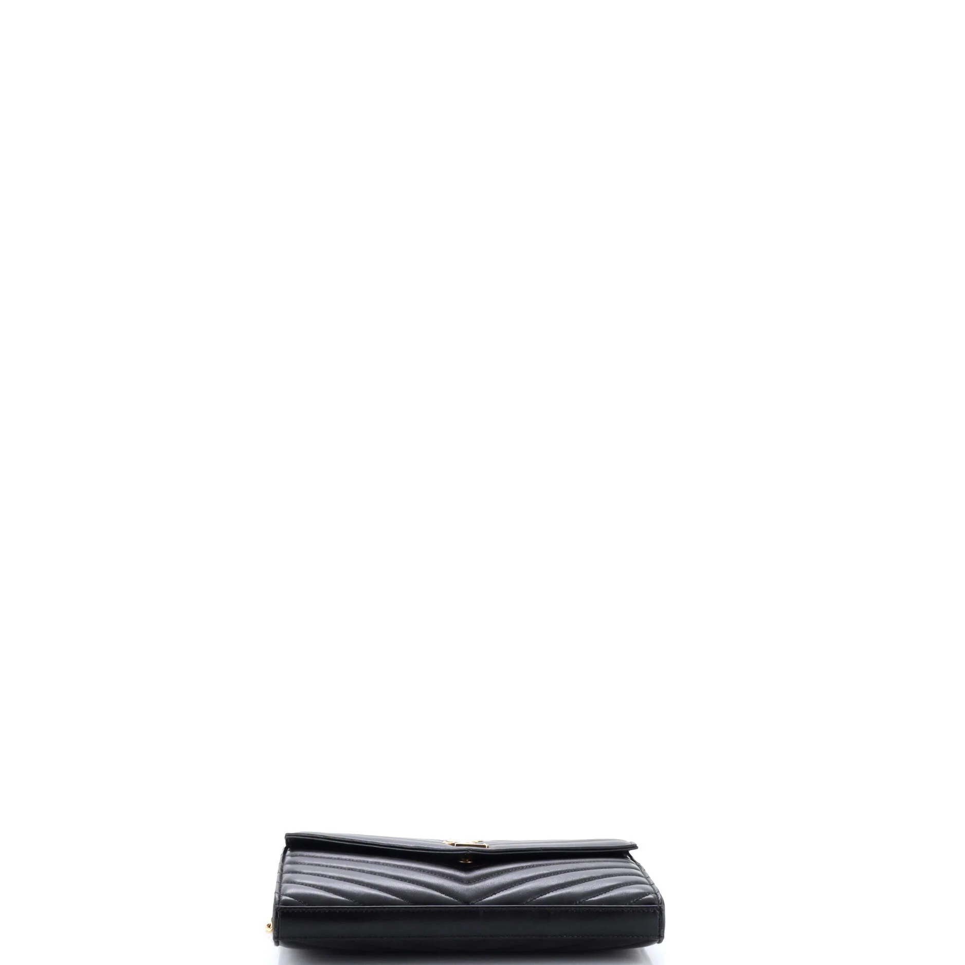Classic Monogram Wallet on Chain Matelasse Chevron Leather Medium - Image 4