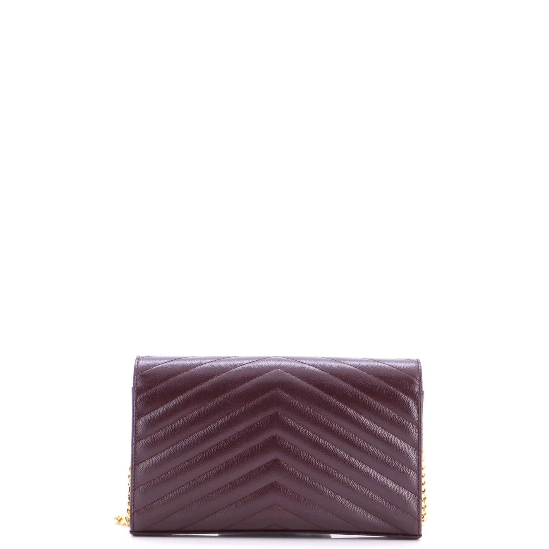 Classic Monogram Wallet on Chain Matelasse Chevron Leather Medium - Image 3