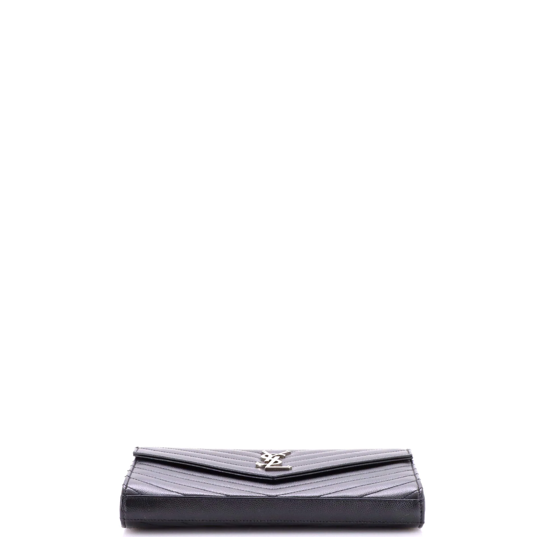 Classic Monogram Wallet on Chain Matelasse Chevron Leather Medium - Image 4