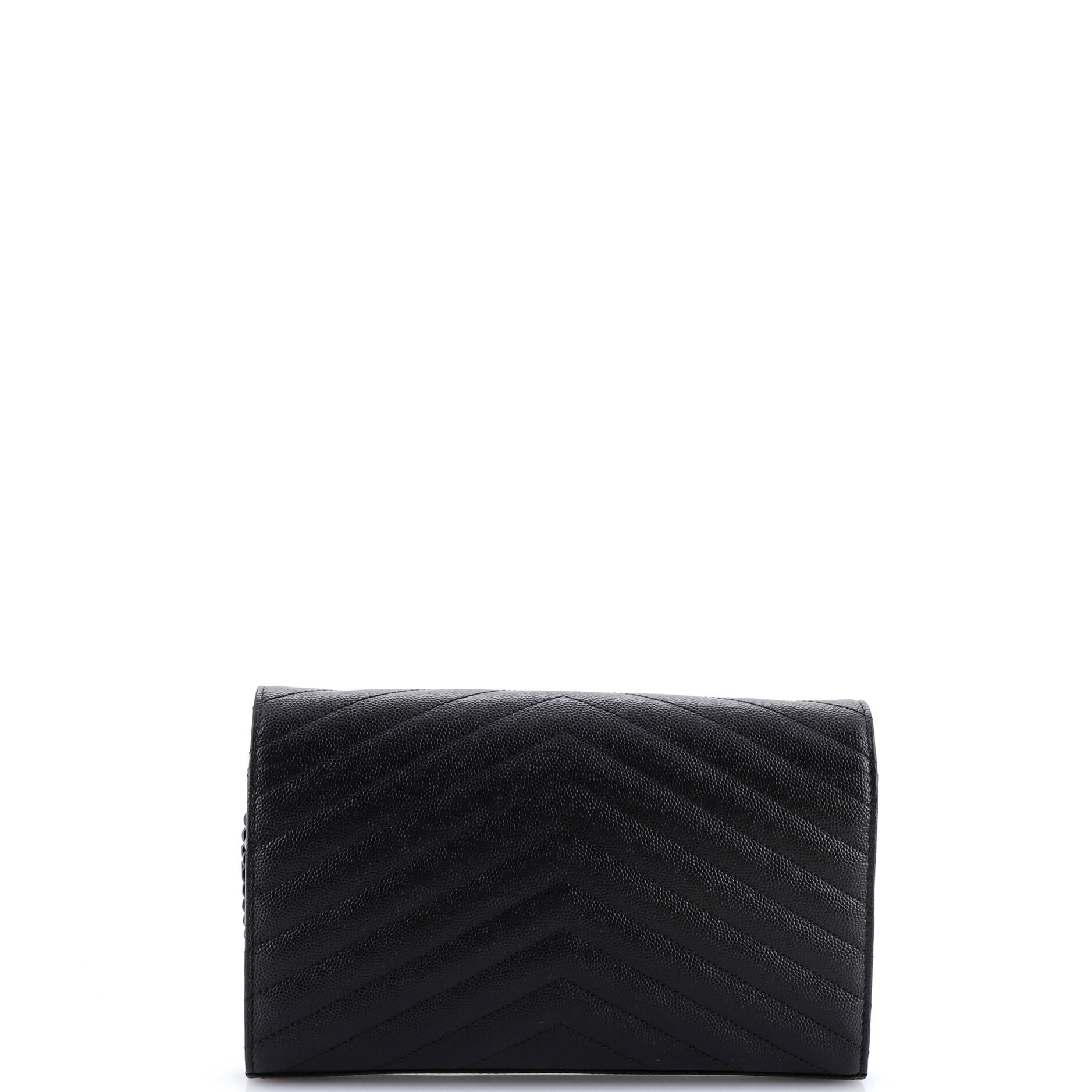Classic Monogram Wallet on Chain Matelasse Chevron Leather Medium - Image 3