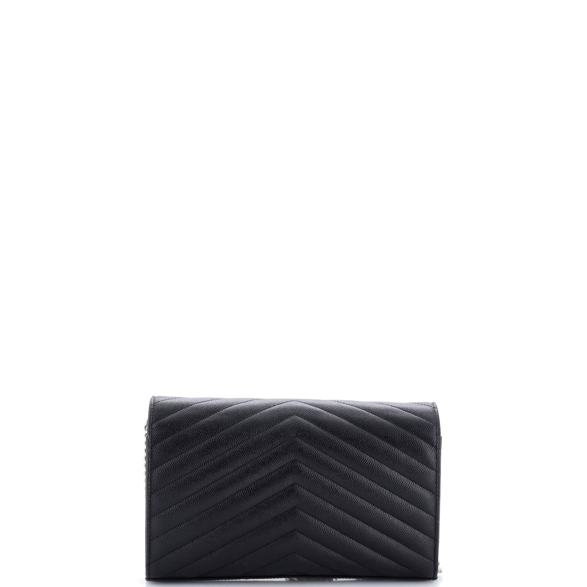 Classic Monogram Wallet on Chain Matelasse Chevron Leather Medium - Image 3