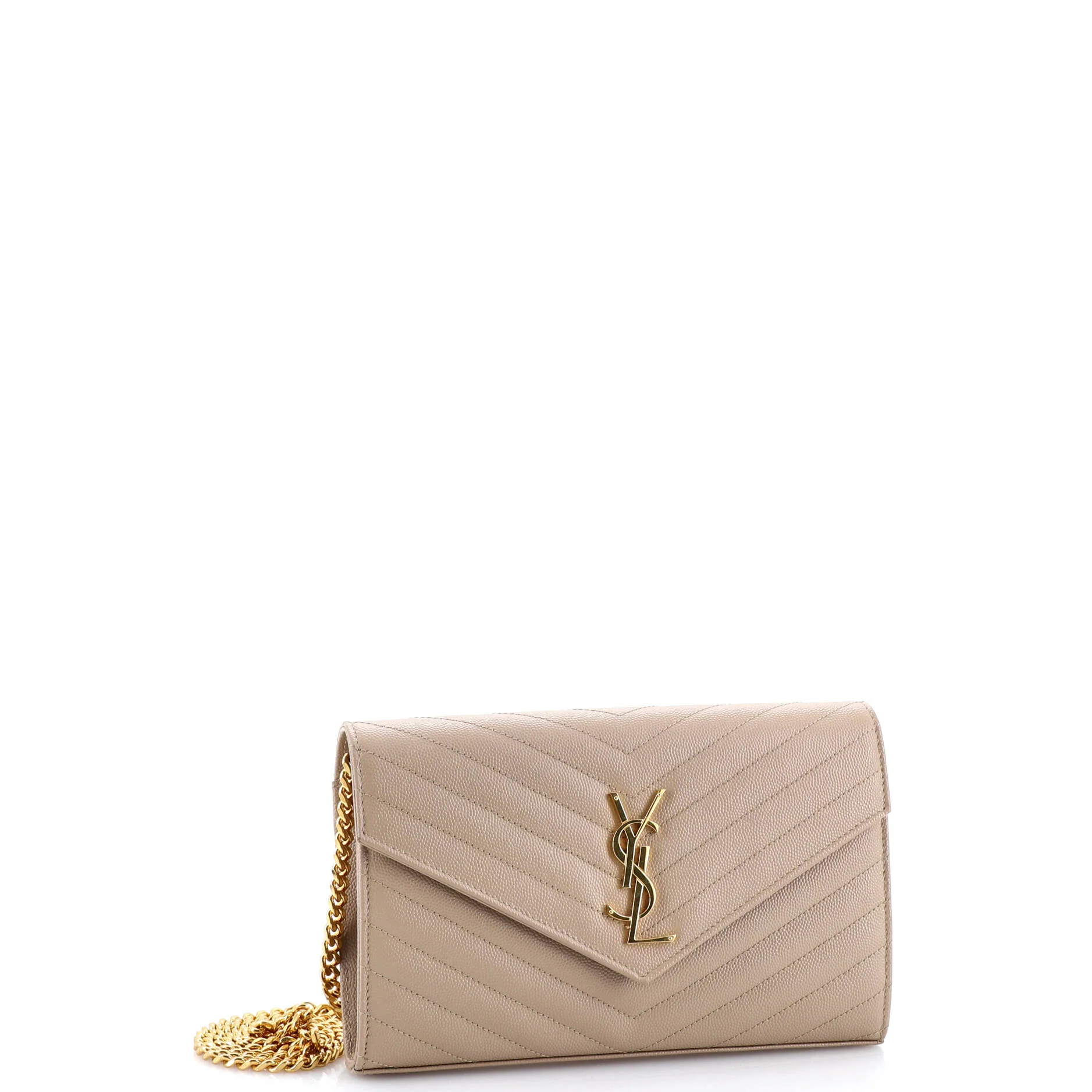 Classic Monogram Wallet on Chain Matelasse Chevron Leather Medium - Image 2