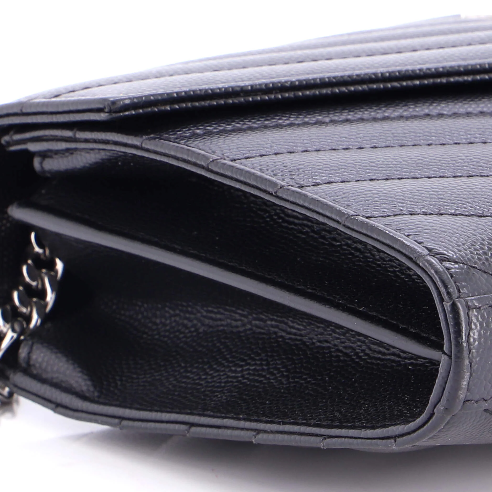 Classic Monogram Wallet on Chain Matelasse Chevron Leather Medium - Image 6