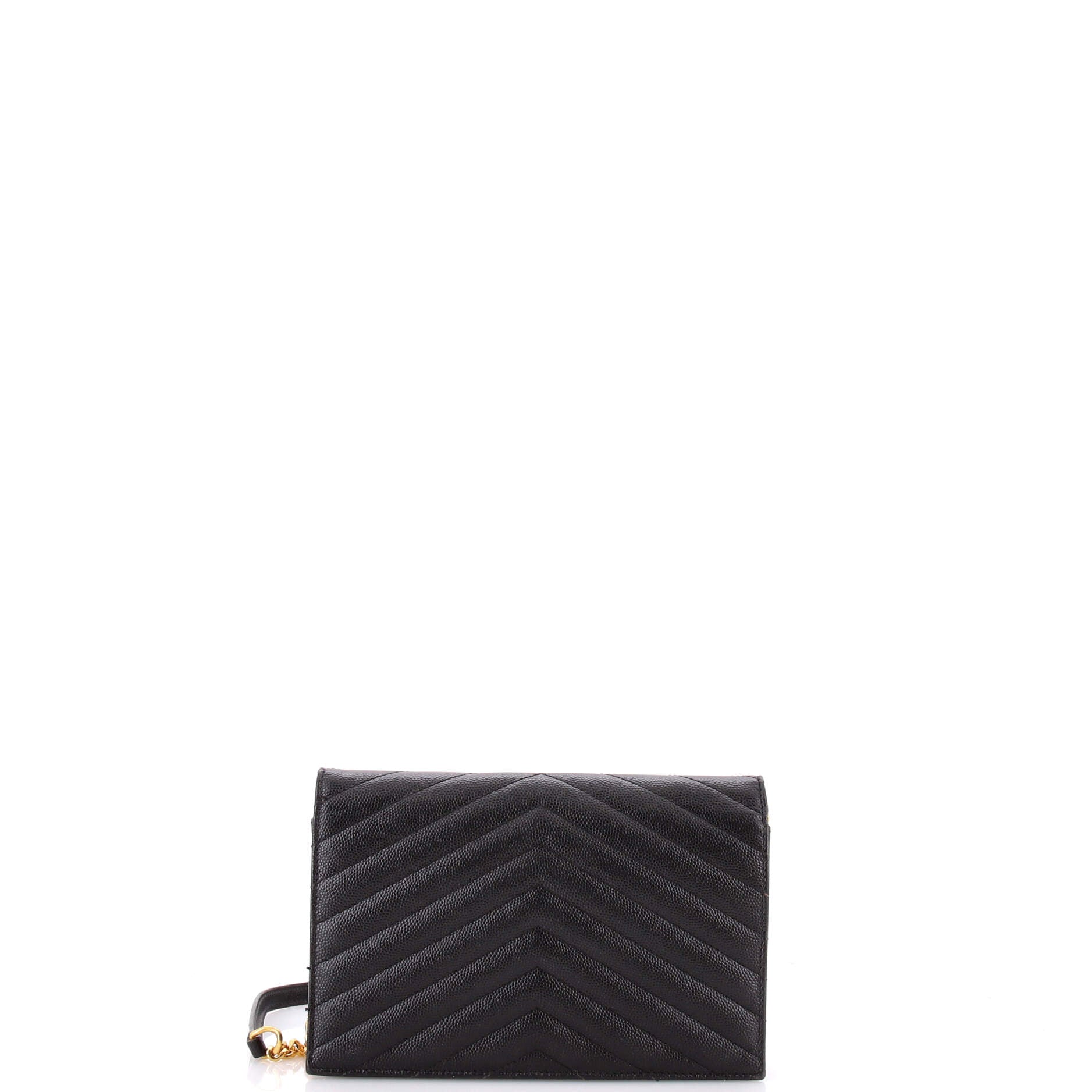 Classic Monogram Wallet on Chain Matelasse Chevron Leather Small - Image 9