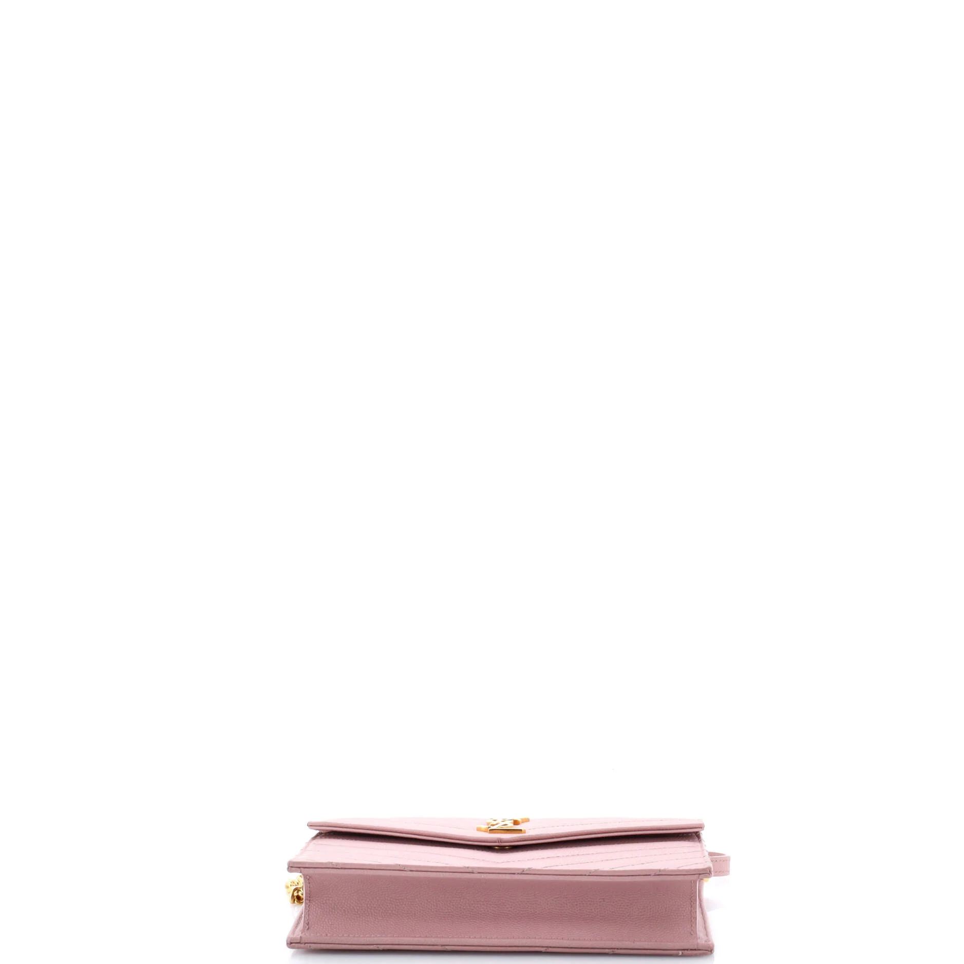 Classic Monogram Wallet on Chain Matelasse Chevron Leather Small - Image 4