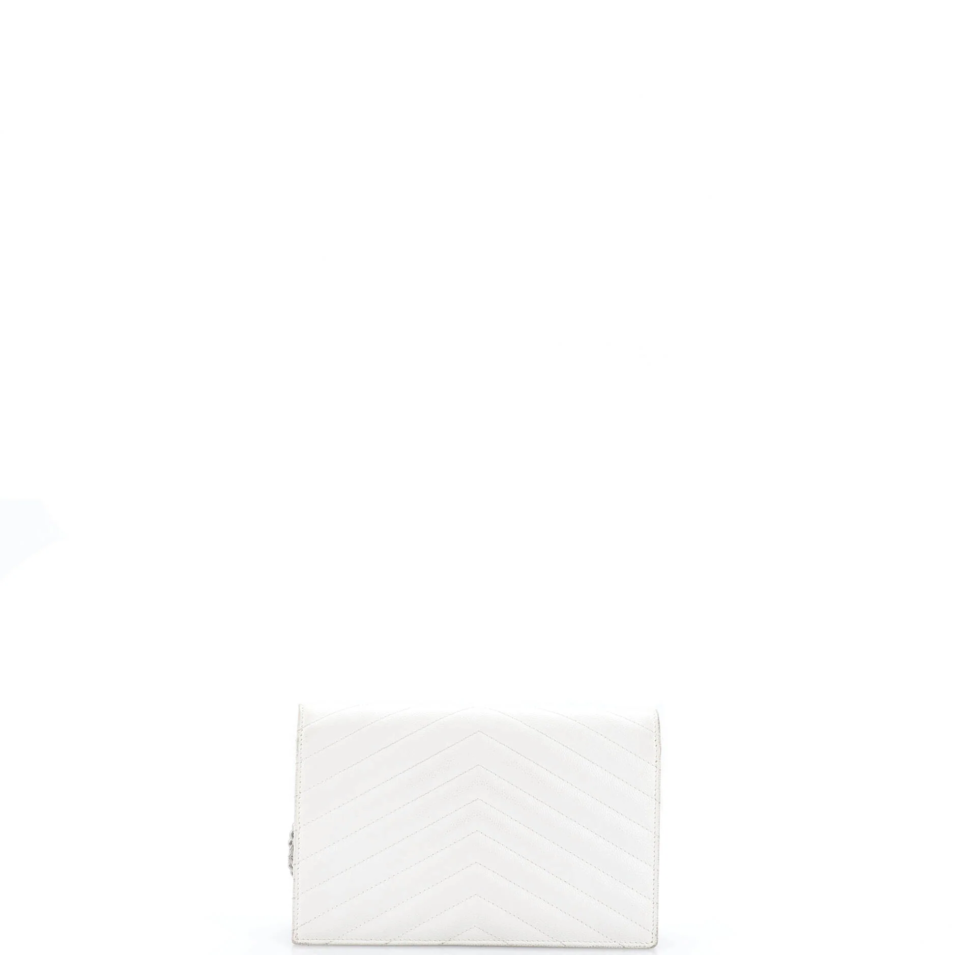 Classic Monogram Wallet on Chain Matelasse Chevron Leather Small - Image 3