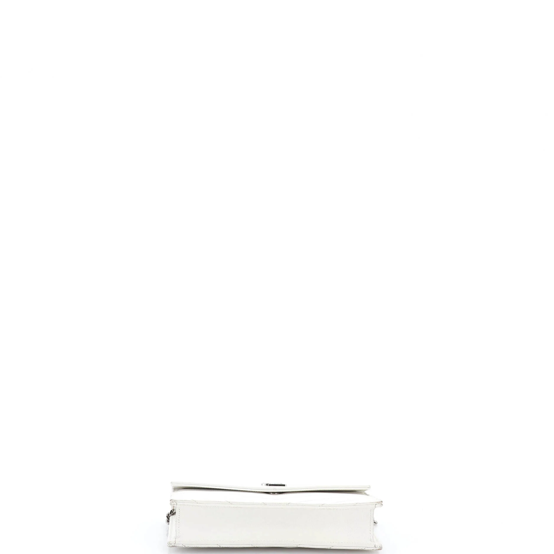 Classic Monogram Wallet on Chain Matelasse Chevron Leather Small - Image 4