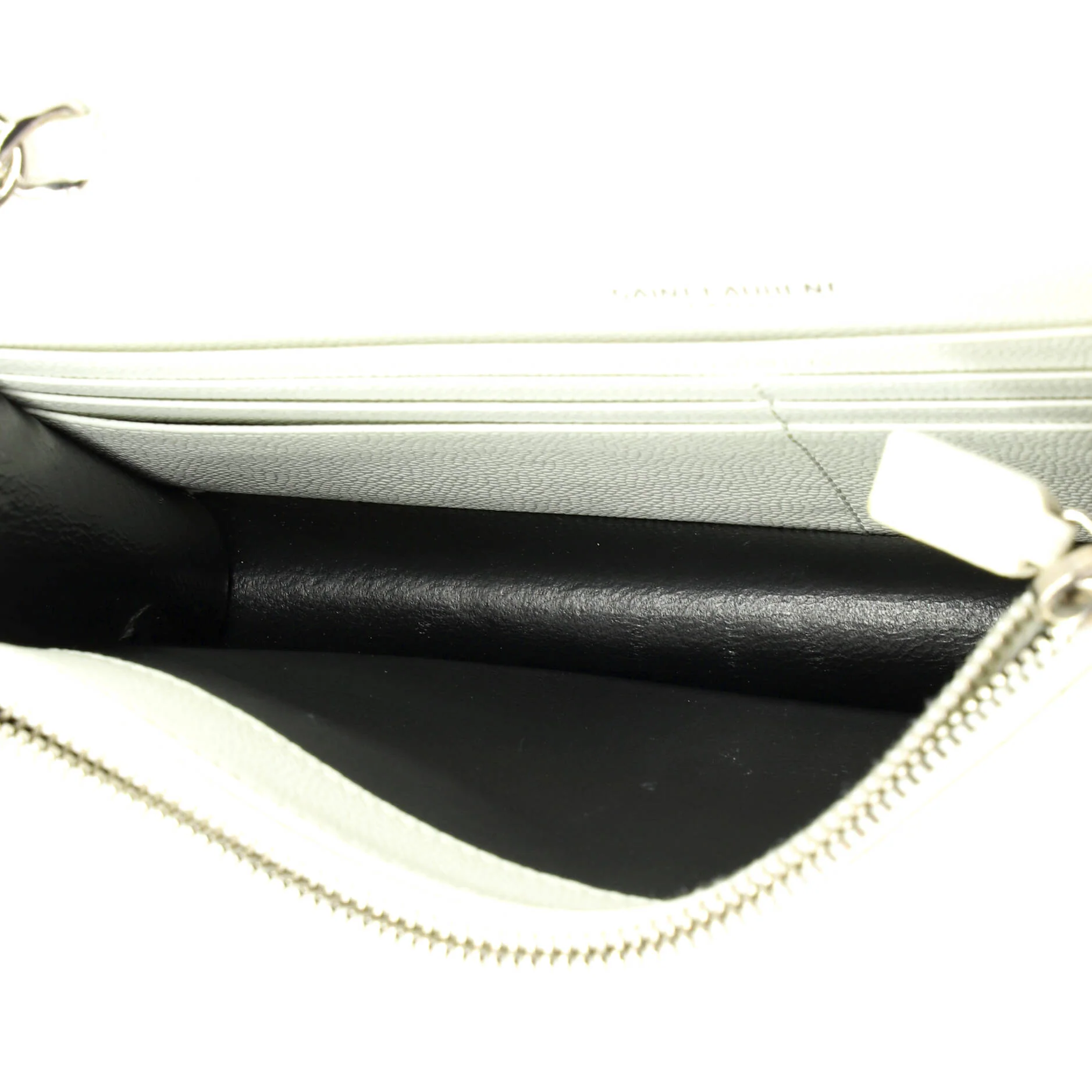 Classic Monogram Wallet on Chain Matelasse Chevron Leather Small - Image 5