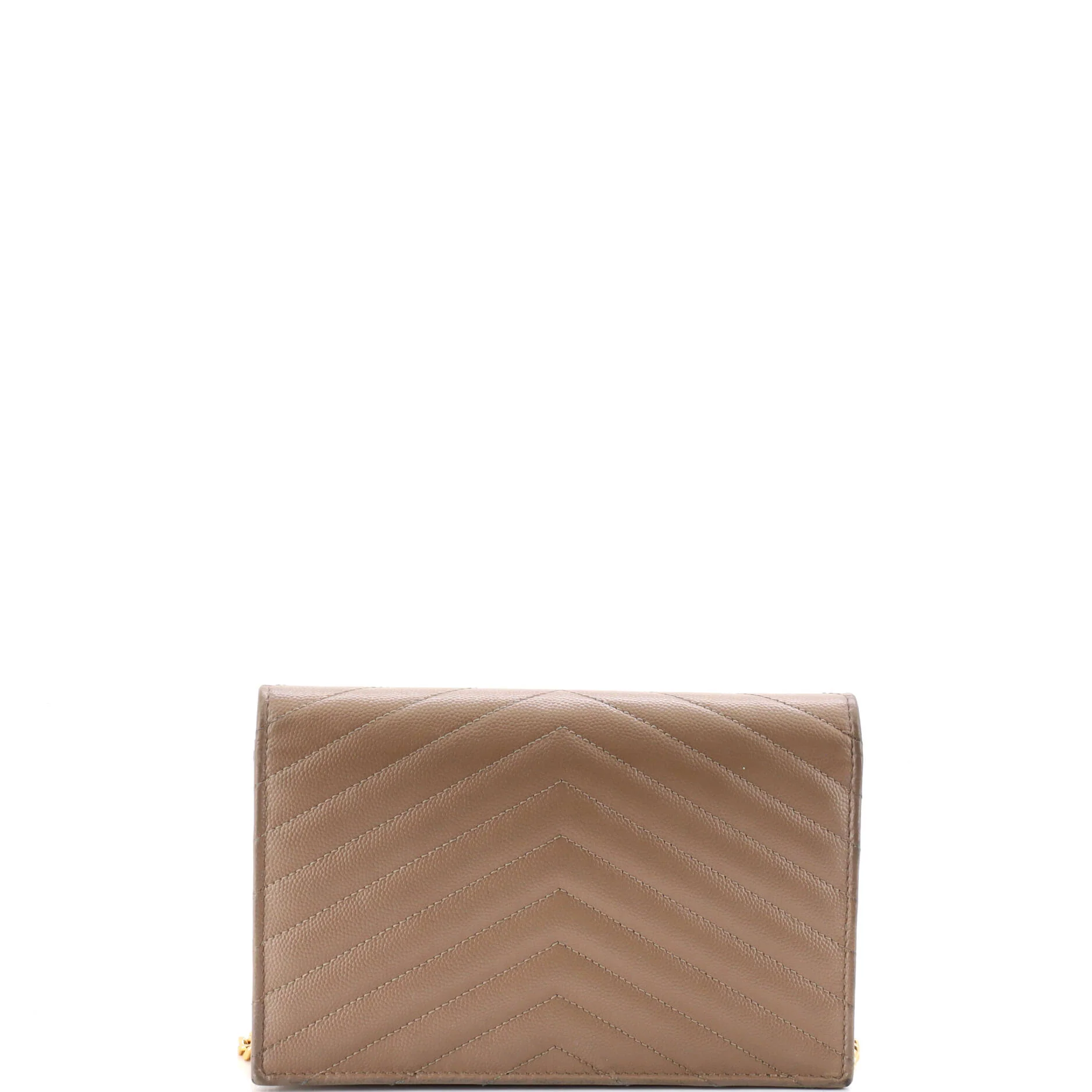 Classic Monogram Wallet on Chain Matelasse Chevron Leather Small - Image 3